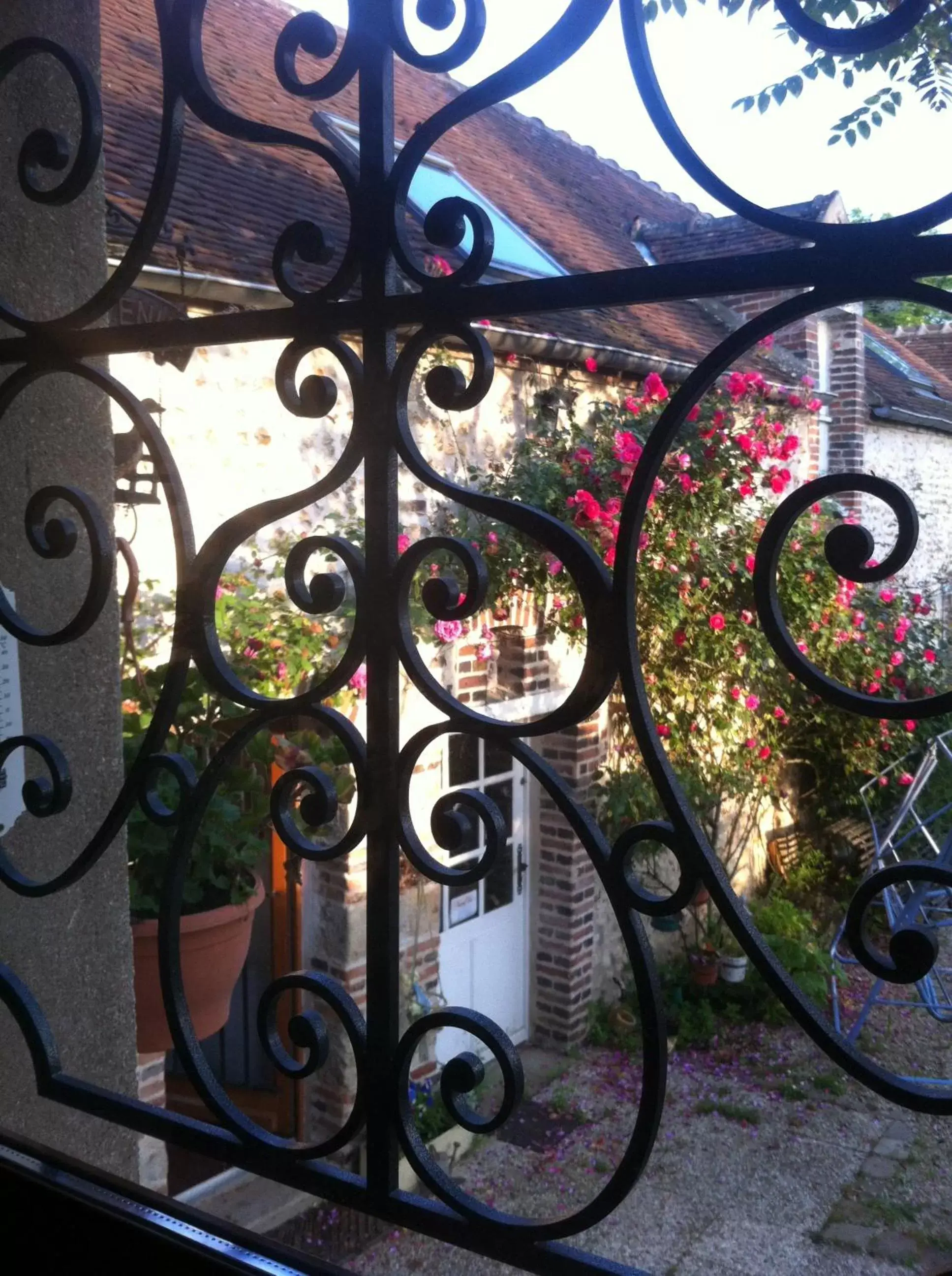 Garden view in Les 3 roses