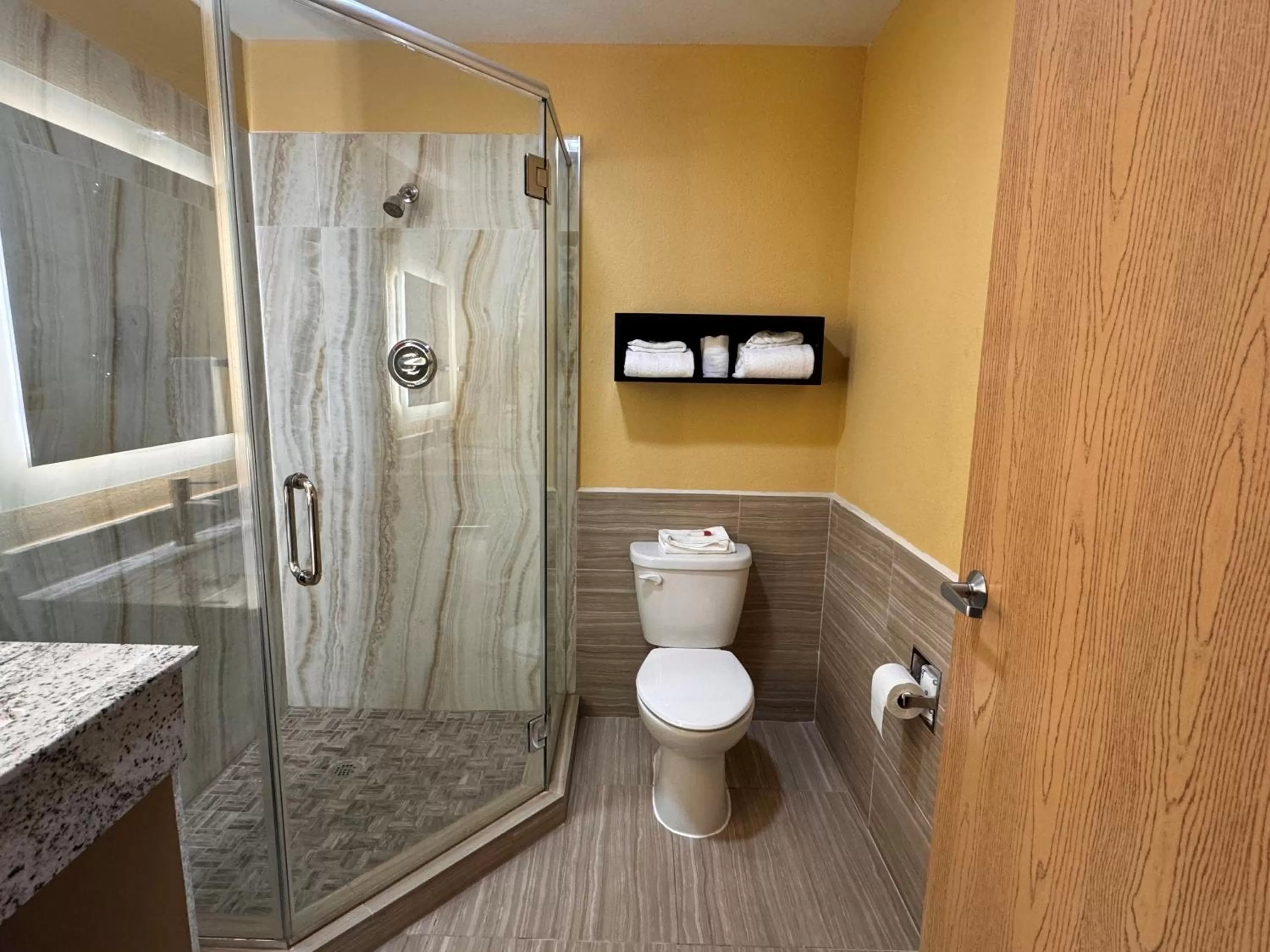 Bathroom in Super 8 by Wyndham Pasadena