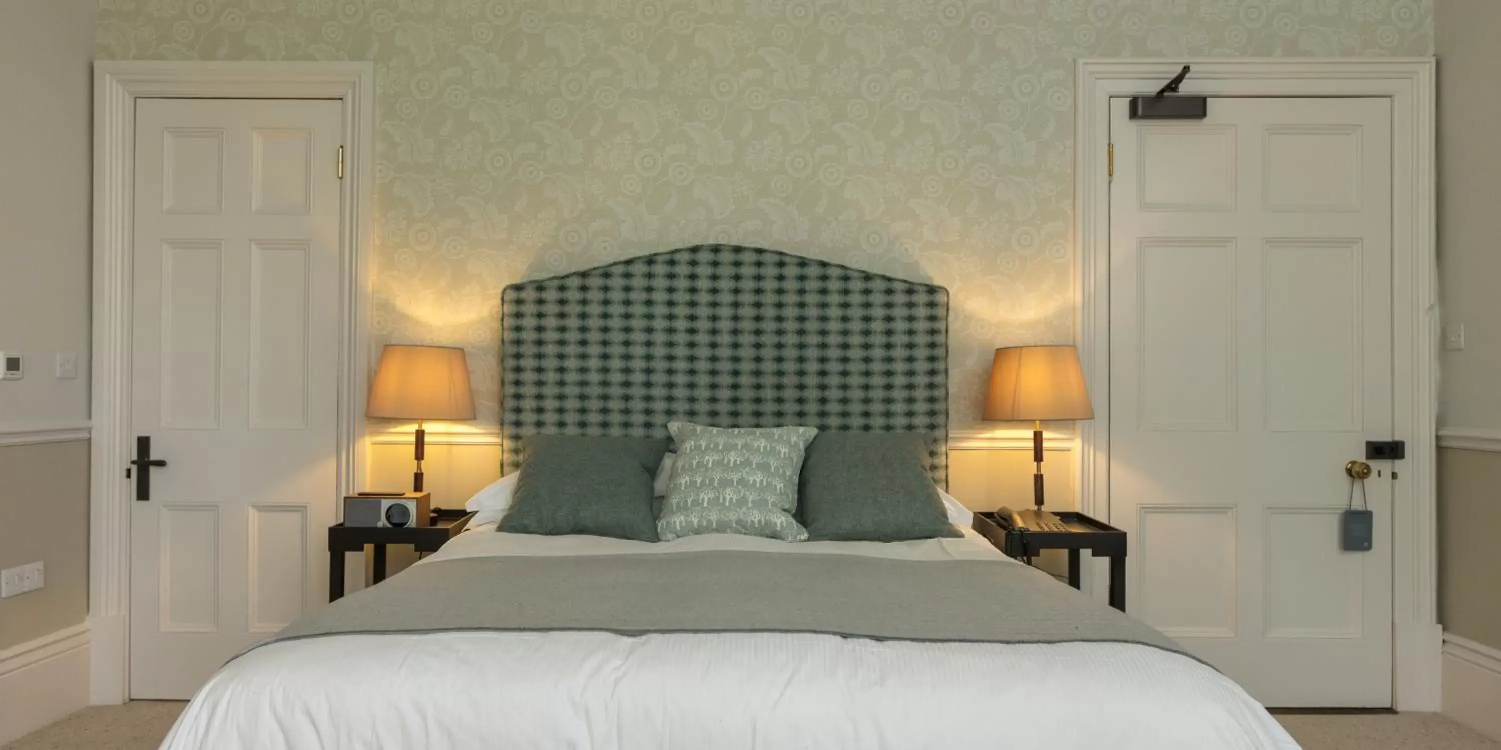 Bed in Farlam Hall Hotel & Restaurant