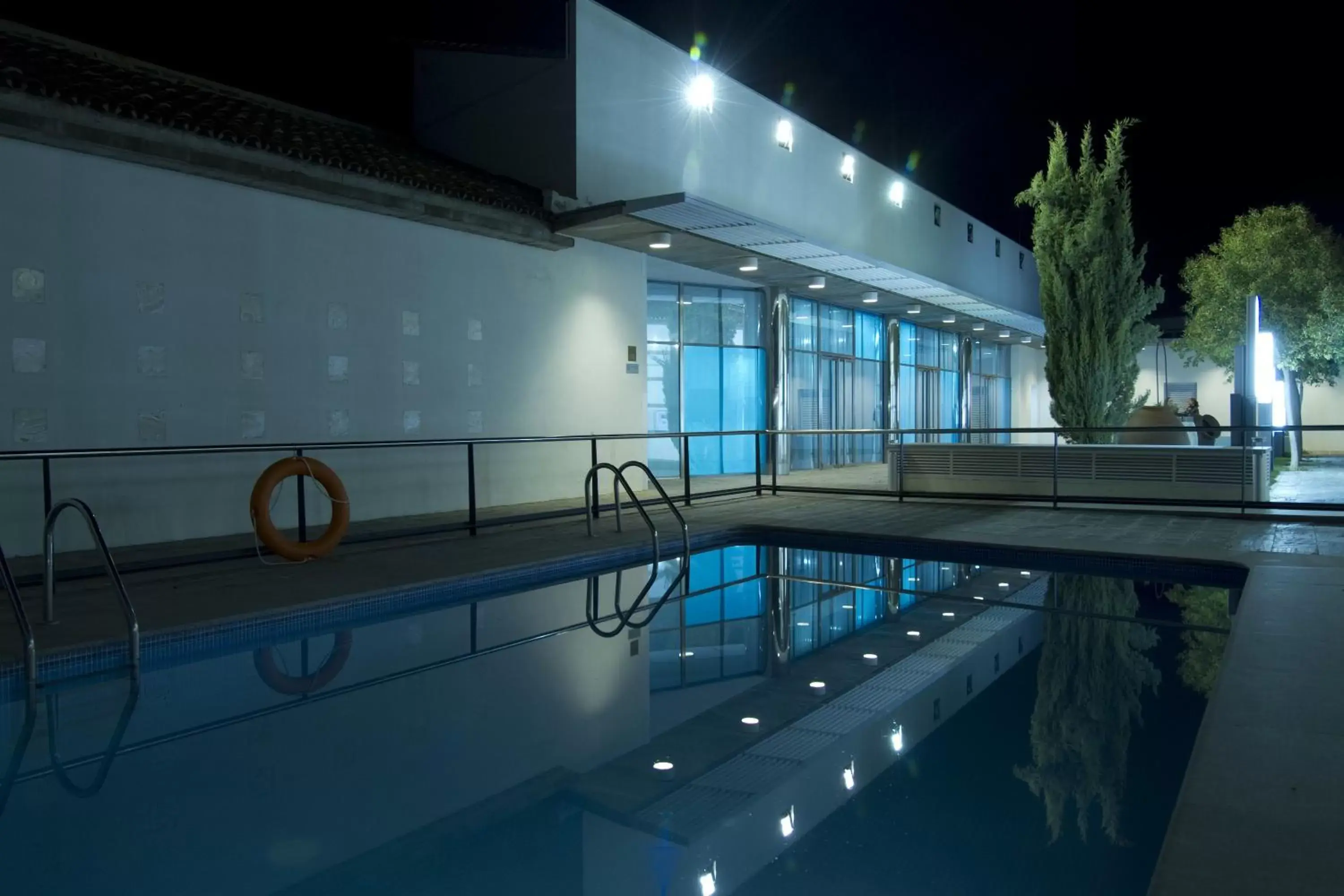 Night, Swimming Pool in Hospedería Mirador de Llerena