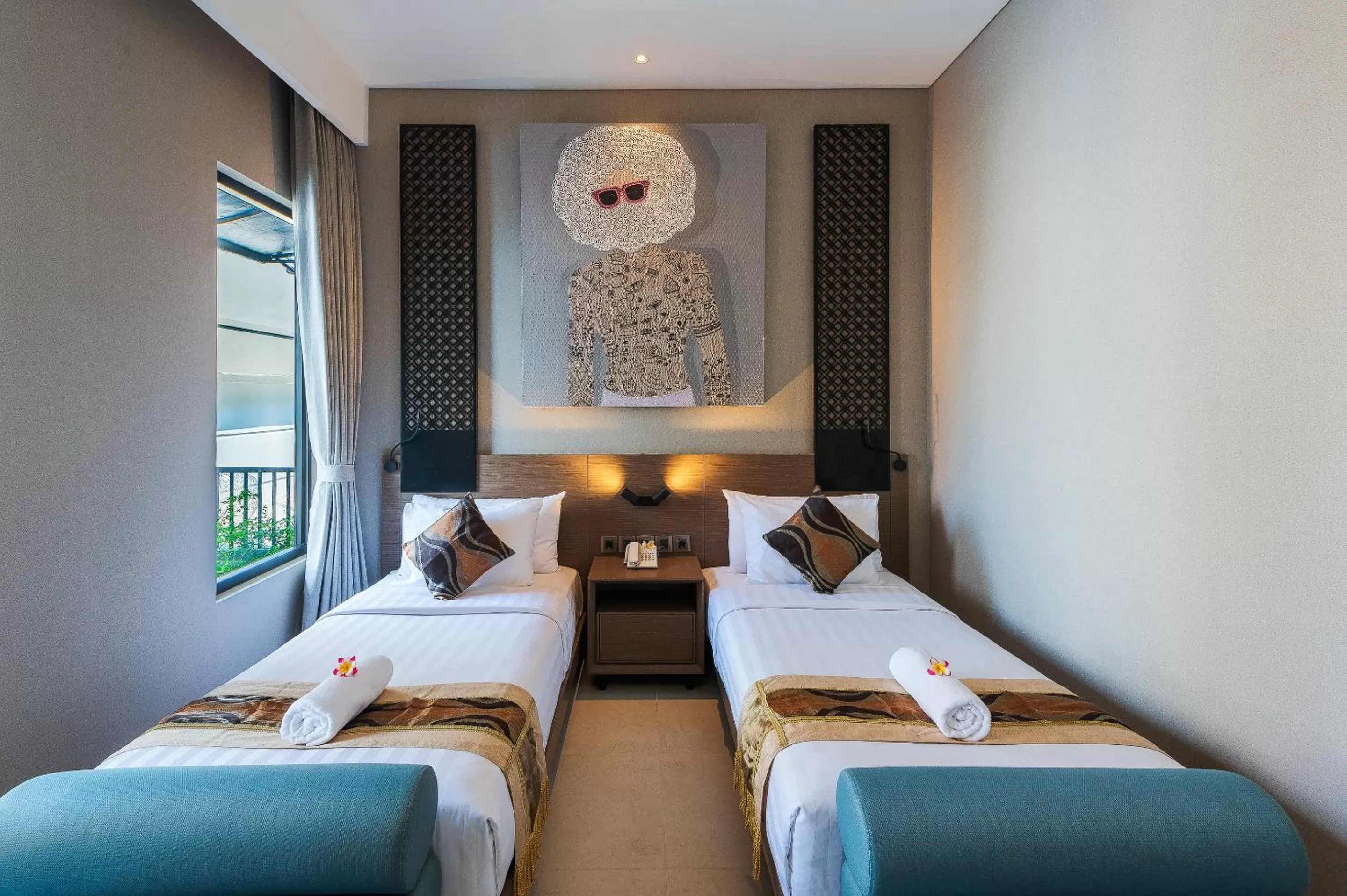 Bed in Padmasari Resort Lovina