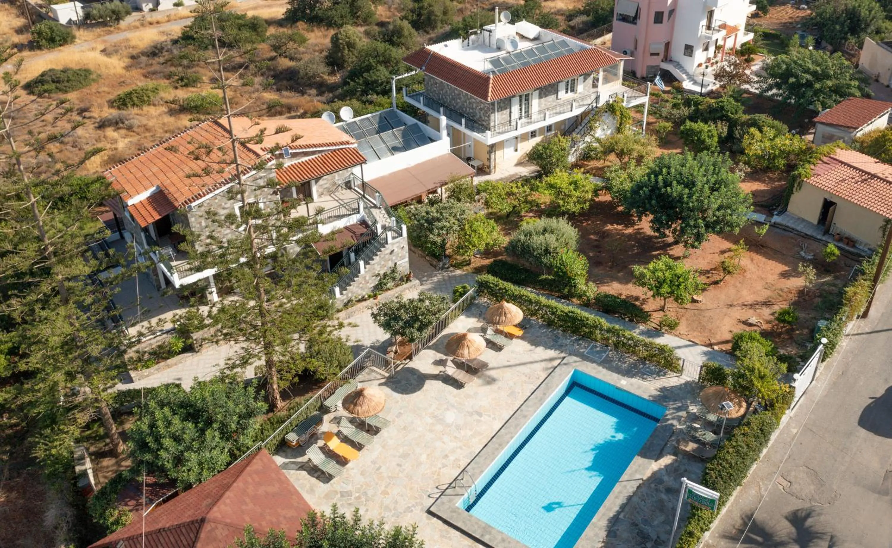 Bird's eye view in Villa Medusa