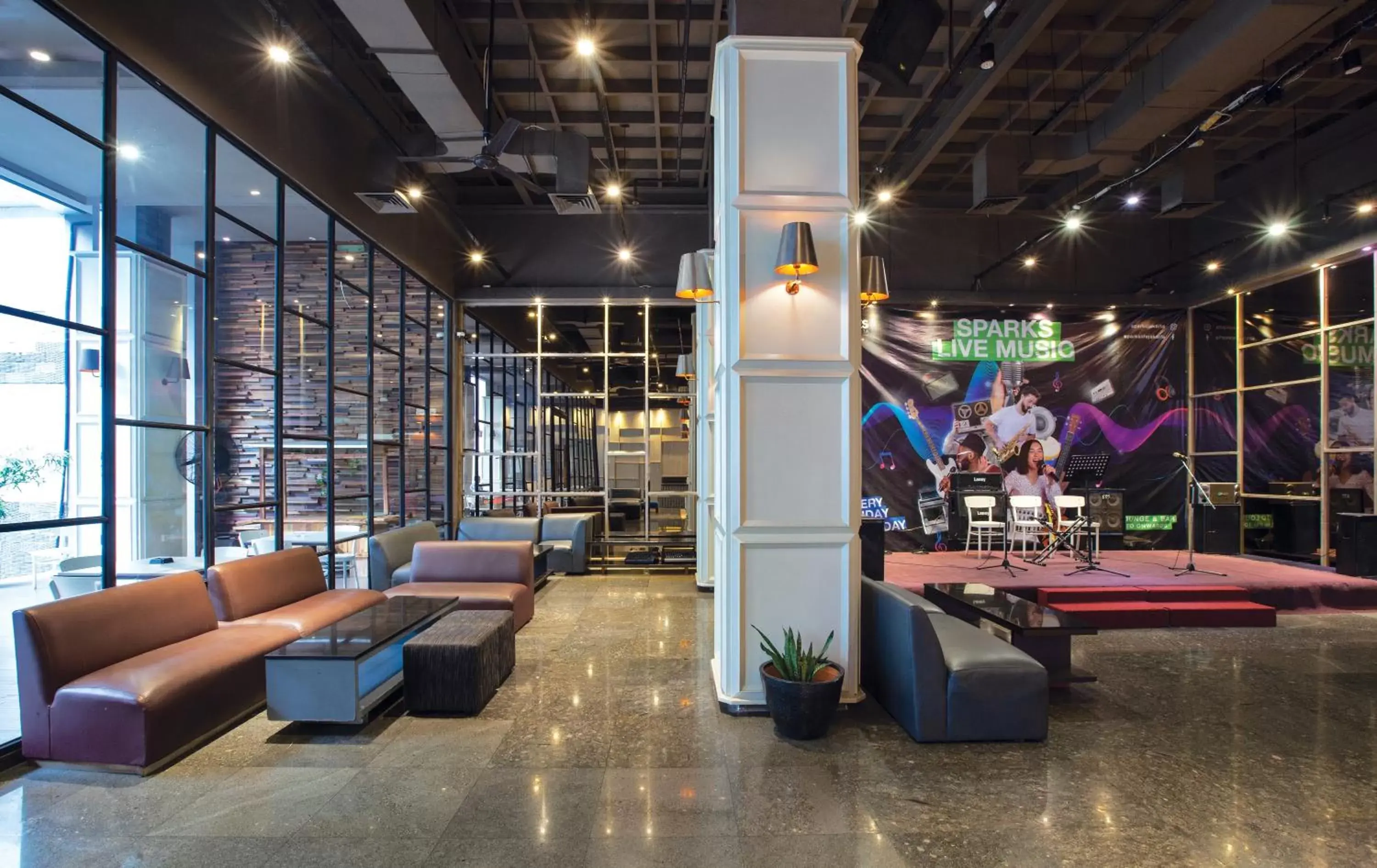 Lounge or bar, Lobby/Reception in Sparks Life Jakarta, ARTOTEL Curated