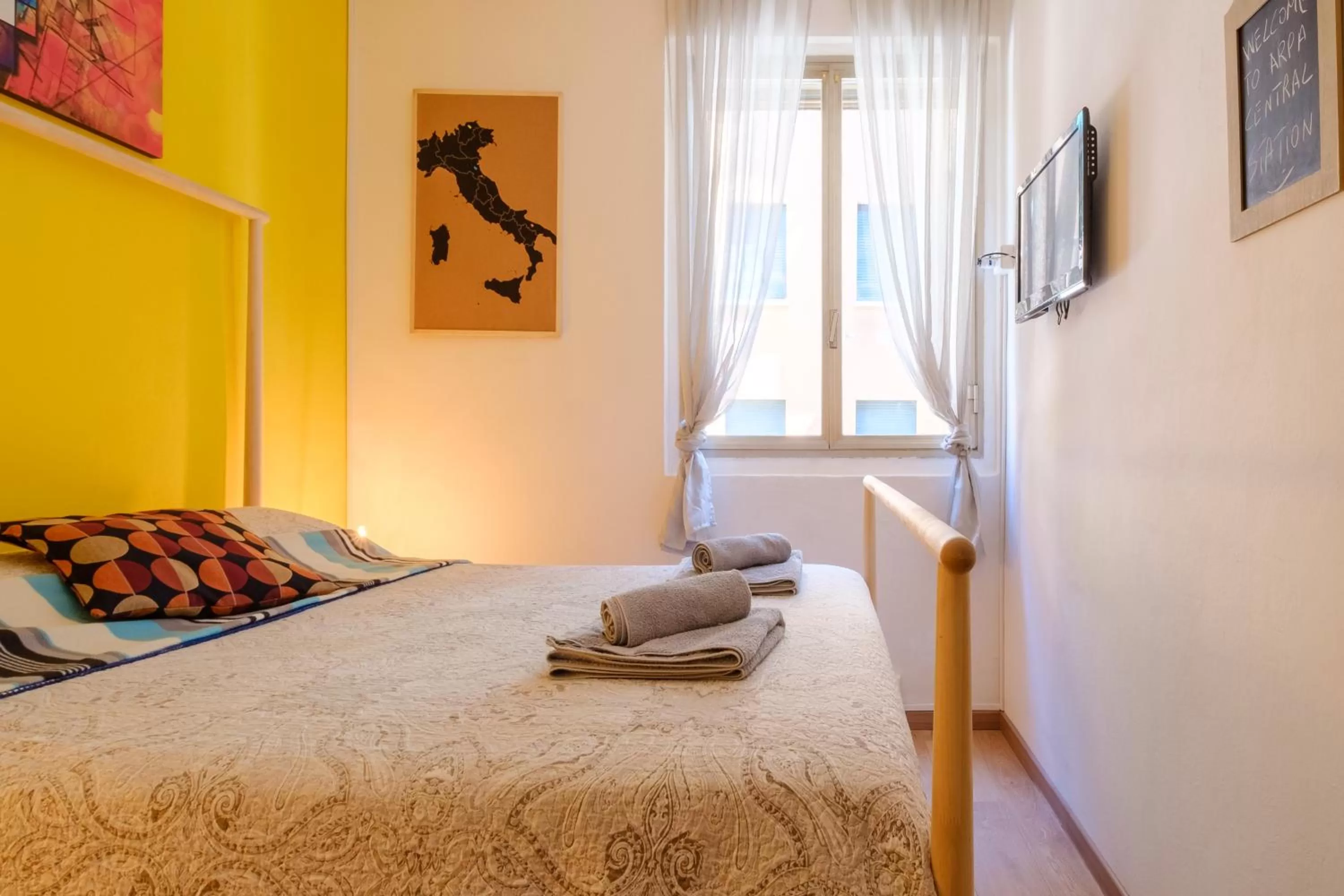 Bedroom, Bed in ARPA CENTRAL STATION