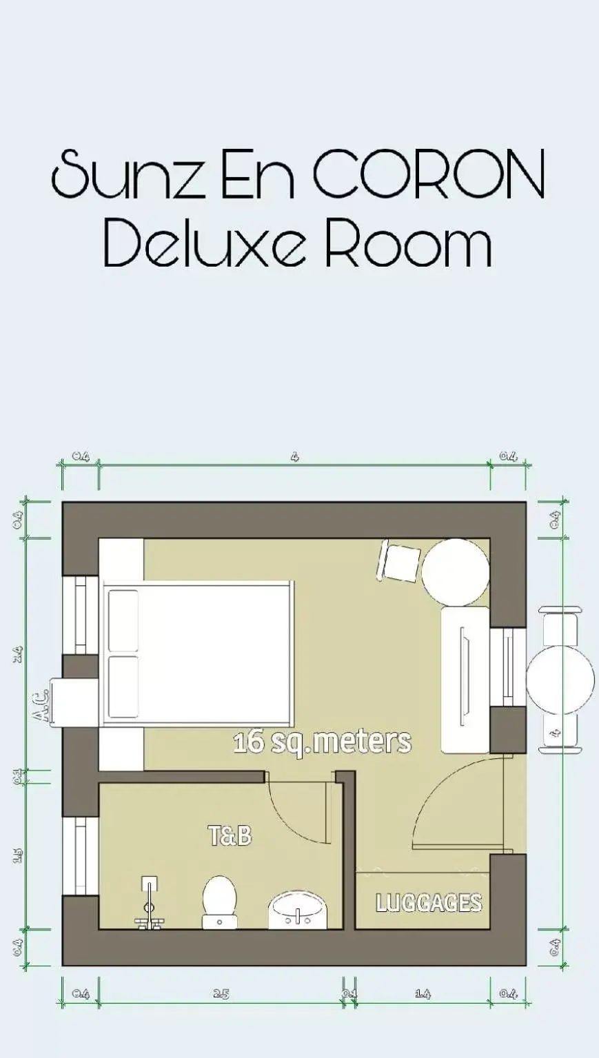 Floor Plan in Sunz en Coron Resort