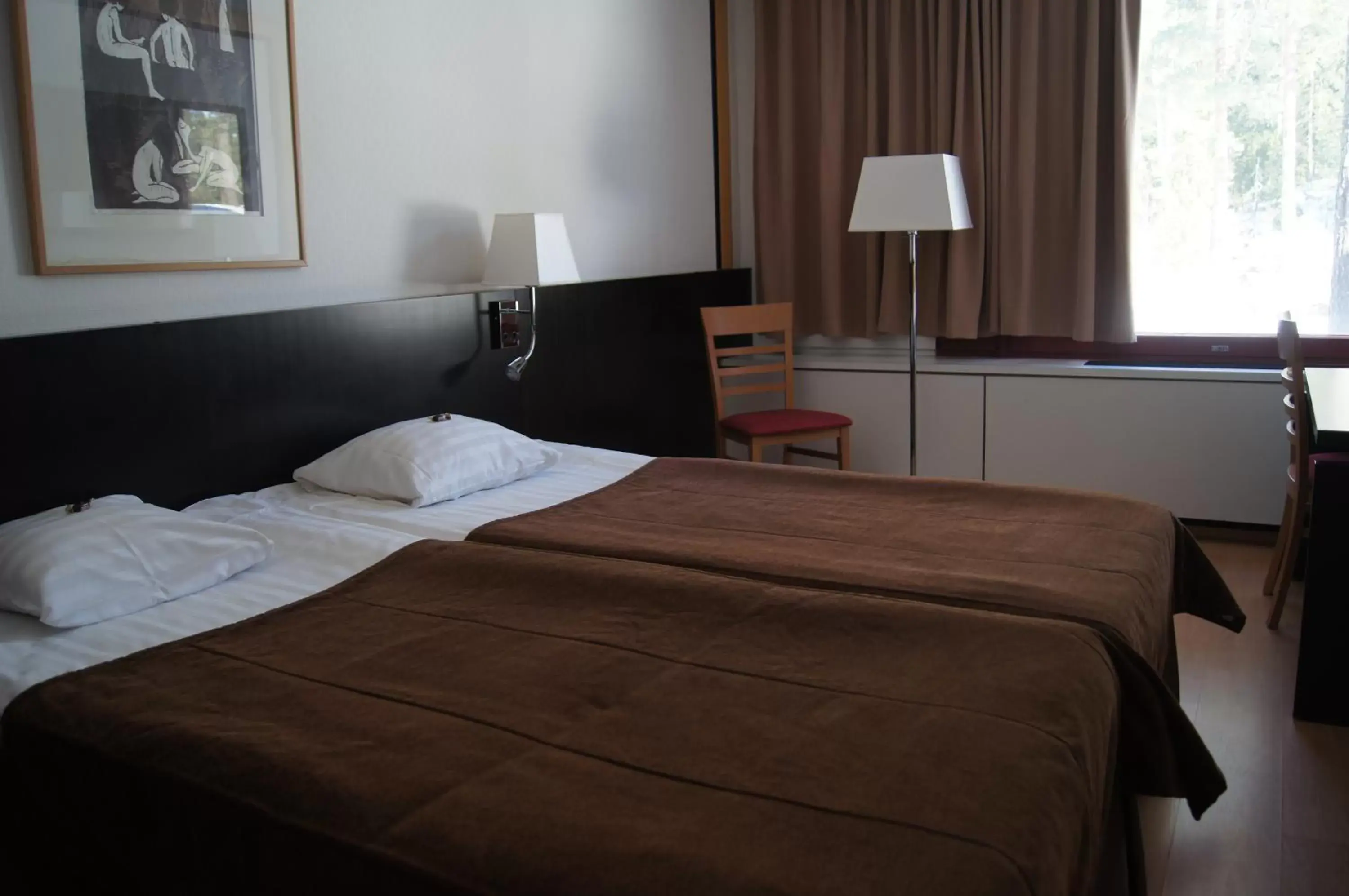 Bed in Hotel Korpilampi