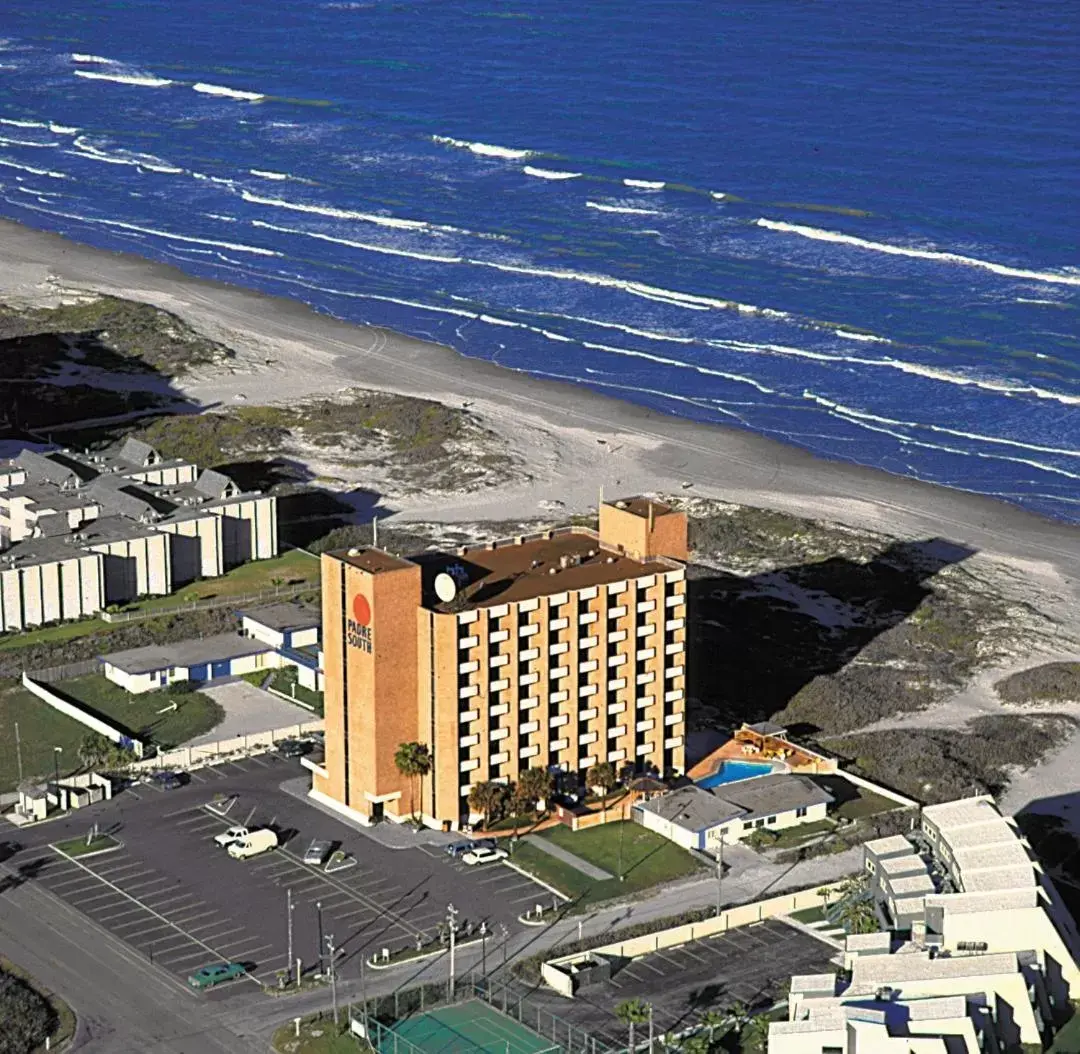 Beach, Bird's-eye View in Padre South Hotel On The Beach