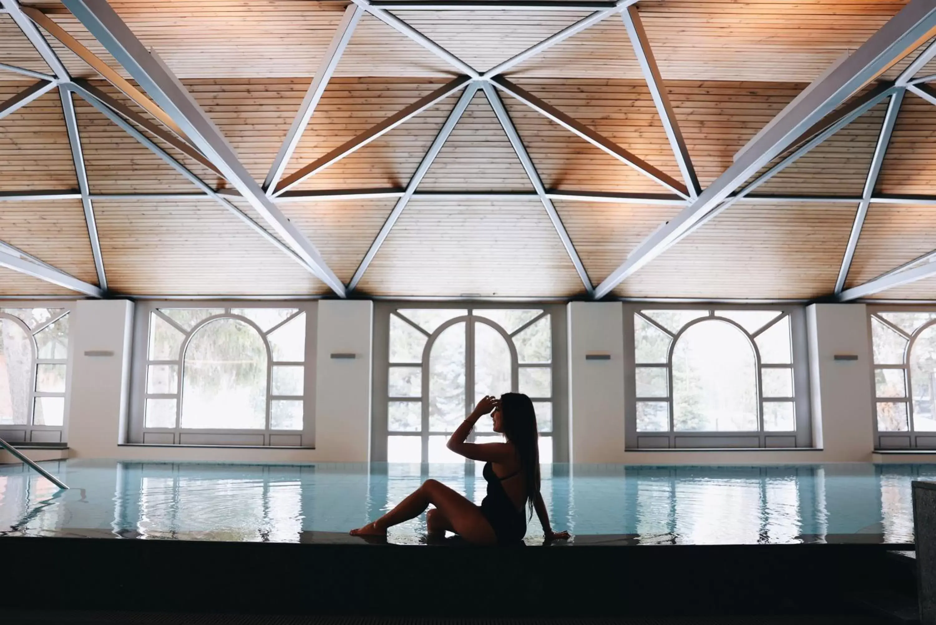 Swimming pool in Hotel Walther - Relais & Châteaux