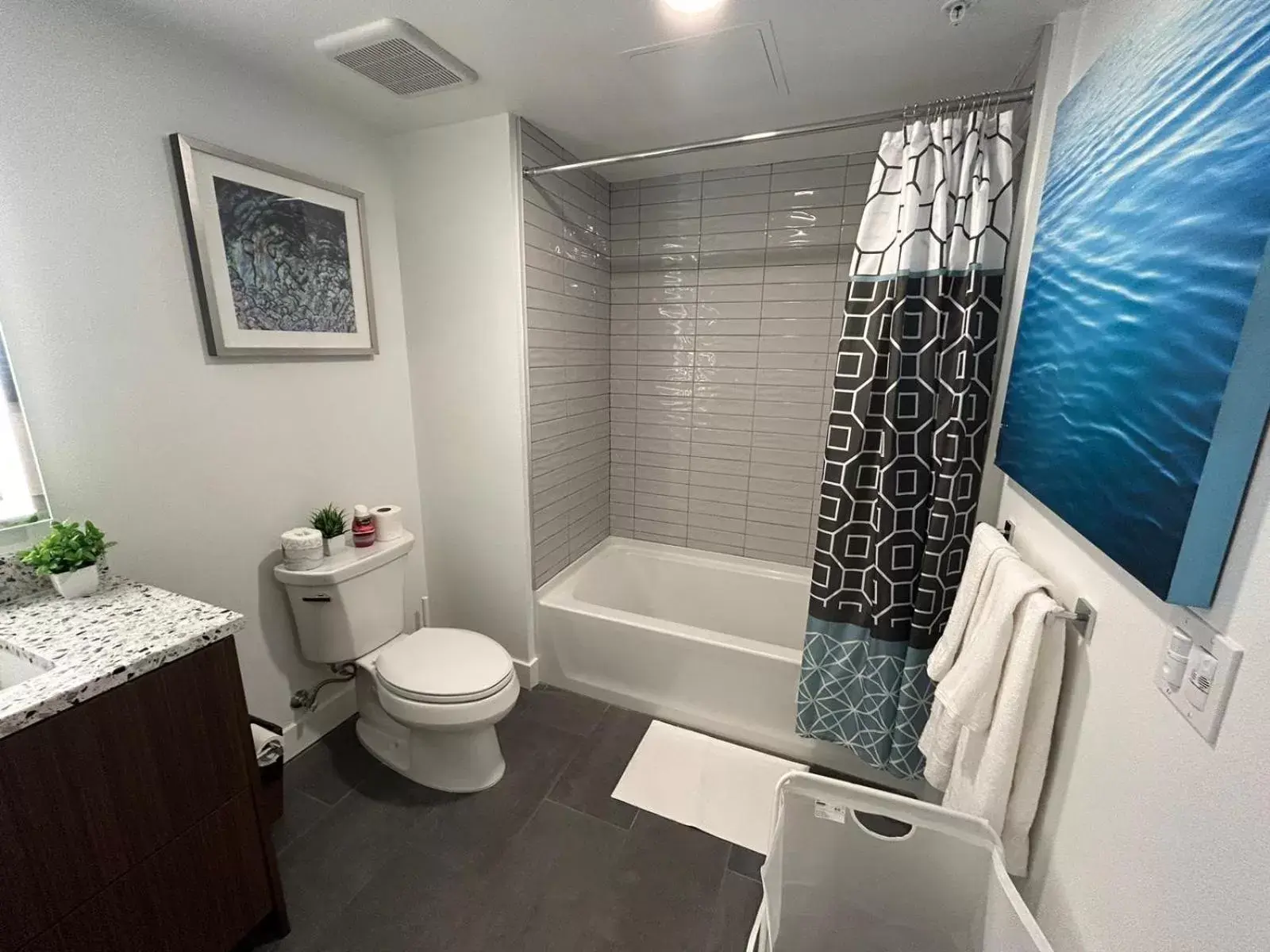 Bathroom in Gorgeous Hollywood Apts LA's Best Location and Amazing Roof Deck