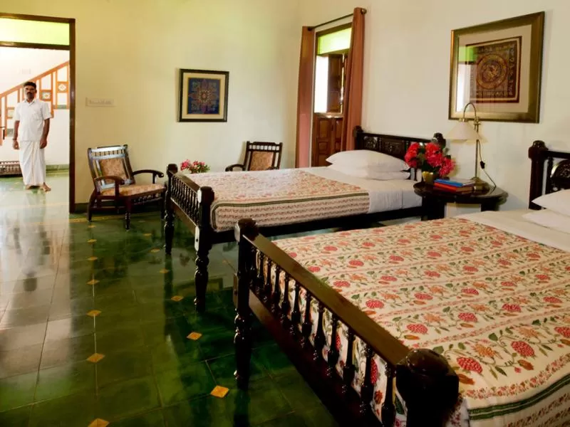 Bed in The Bangala Chettinad