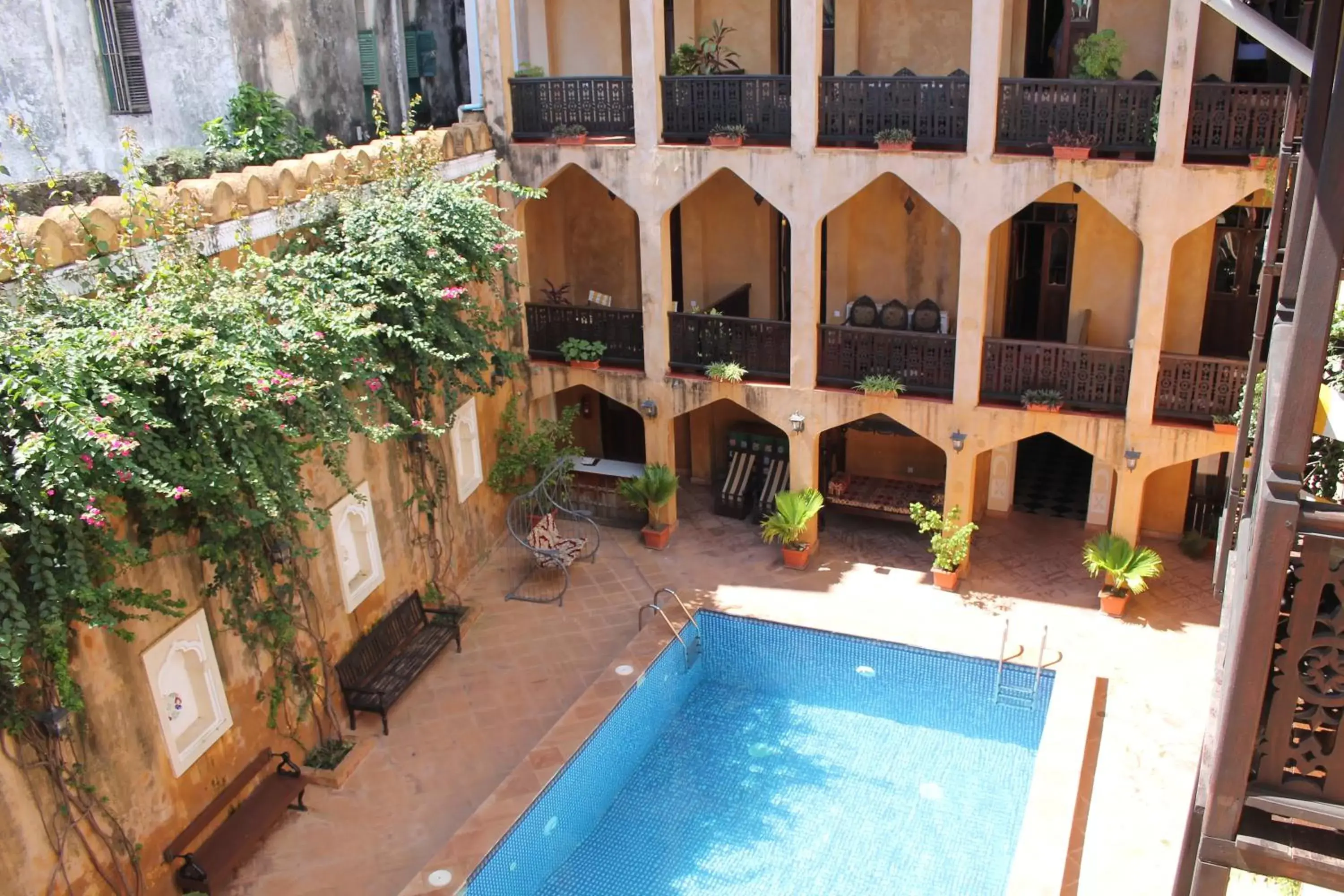 Pool View in Mizingani Seafront Hotel