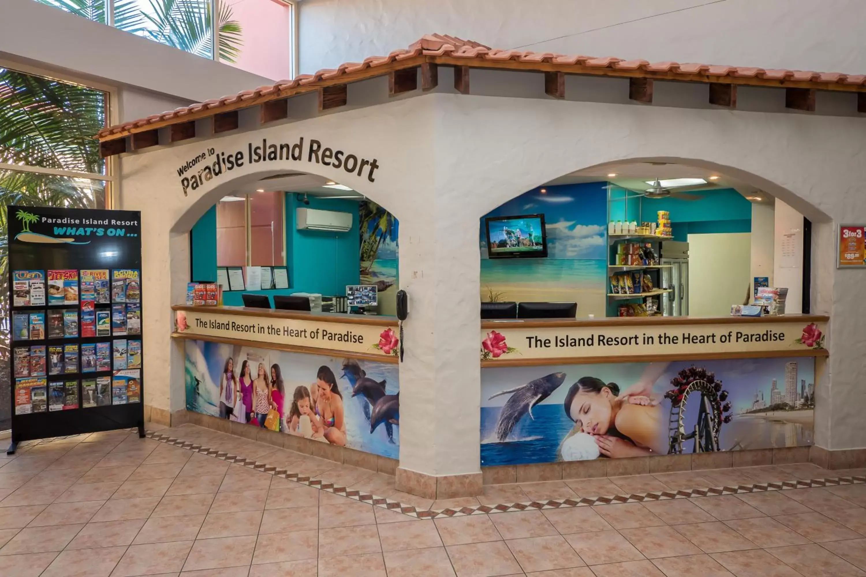 Lobby or reception in Paradise Island Resort
