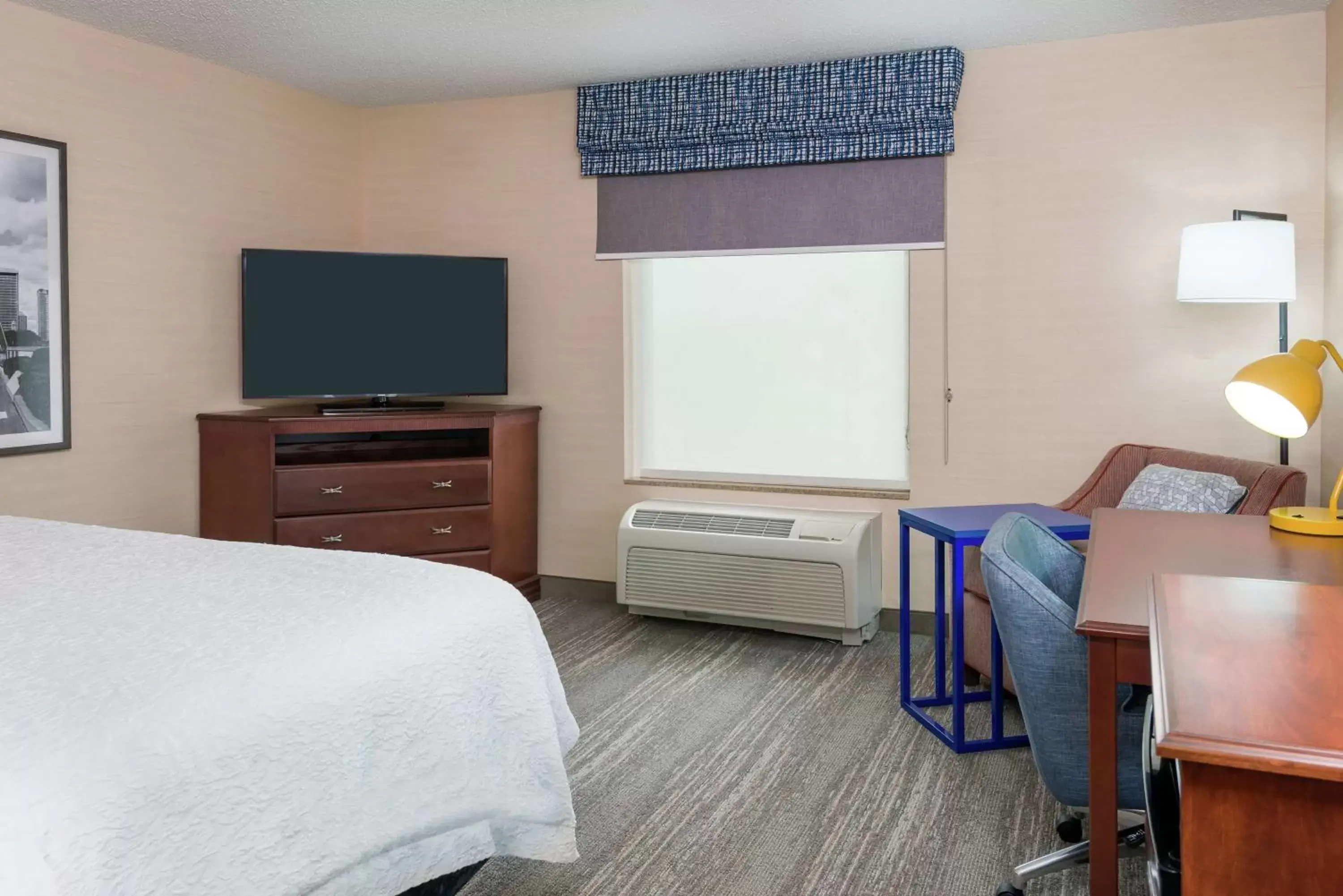 Bedroom, TV/Entertainment Center in Hampton Inn Springfield South Enfield