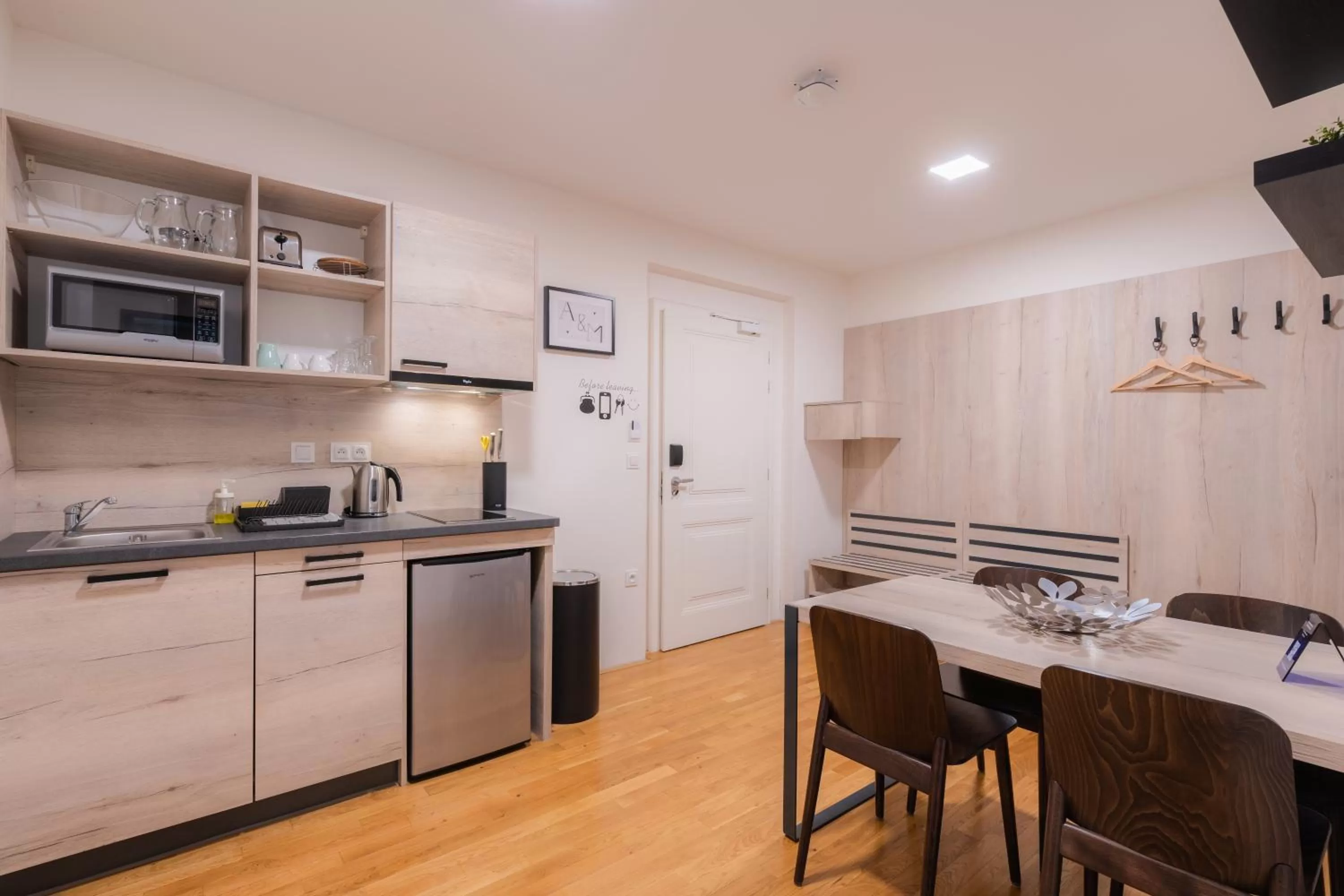 Kitchen or kitchenette in EA ApartHotel Melantrich