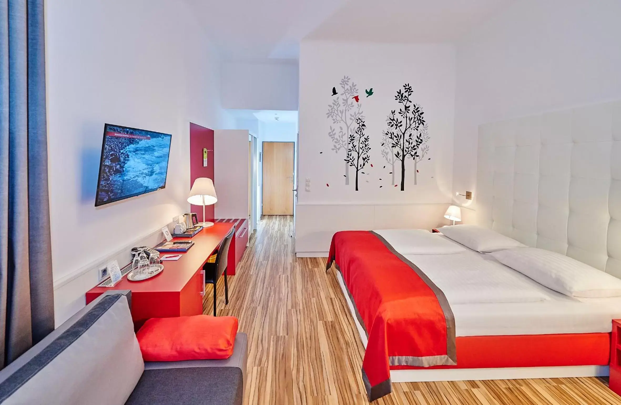 TV and multimedia, Bed in Hotel Zipser