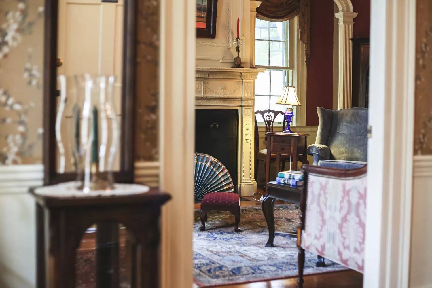 Living room in Clark Currier Inn