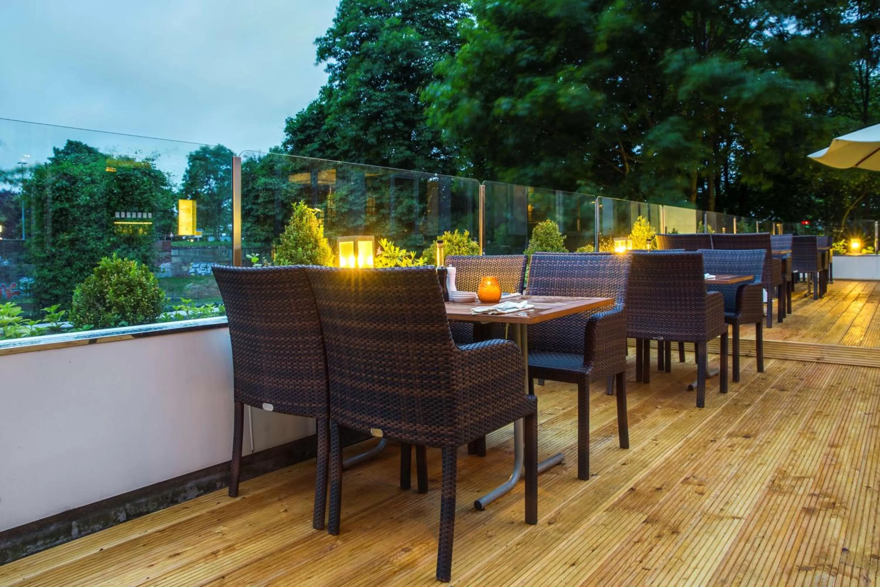 Patio in Park Inn by Radisson Lübeck