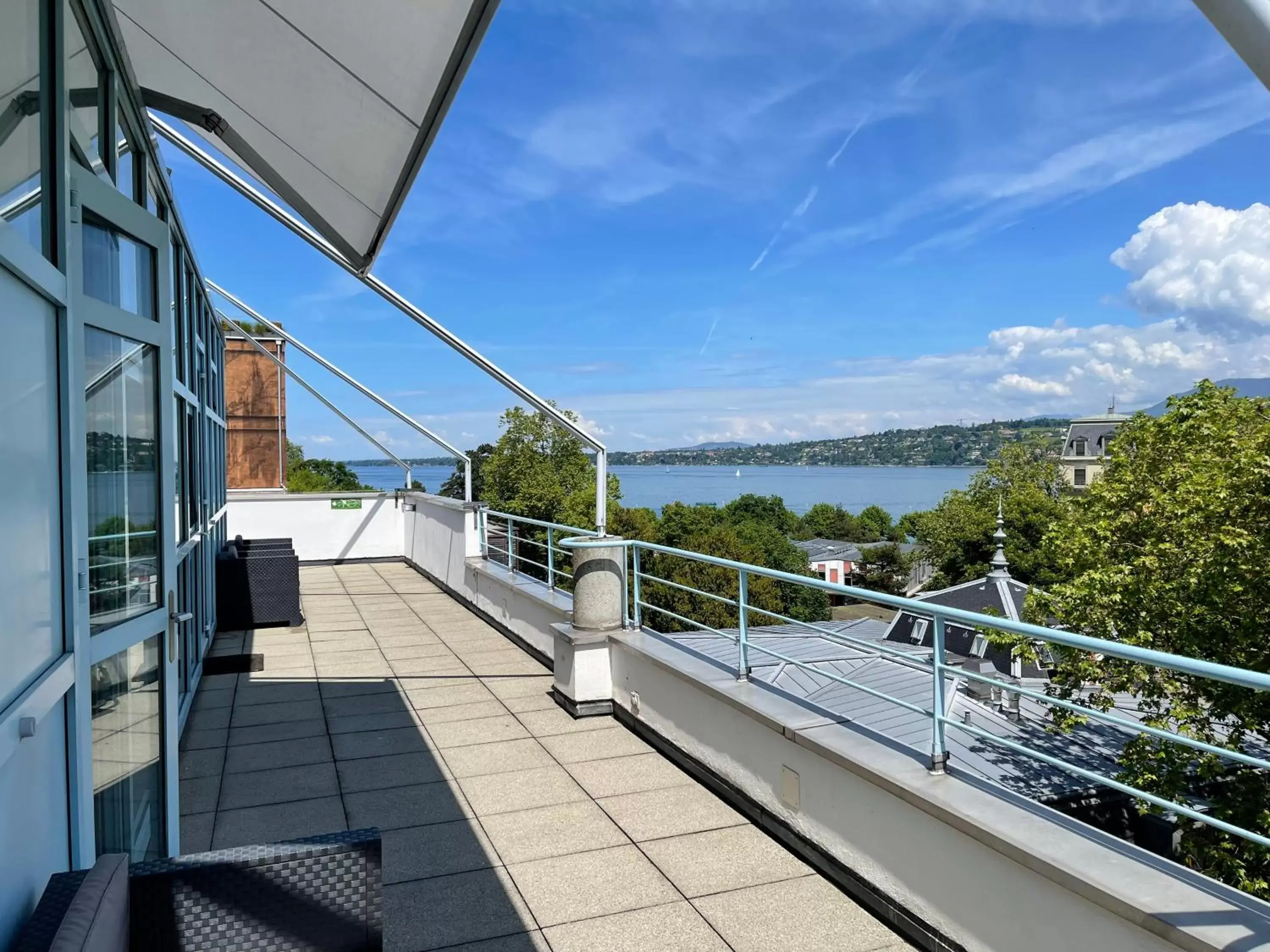 Balcony/Terrace in Geneva Hostel