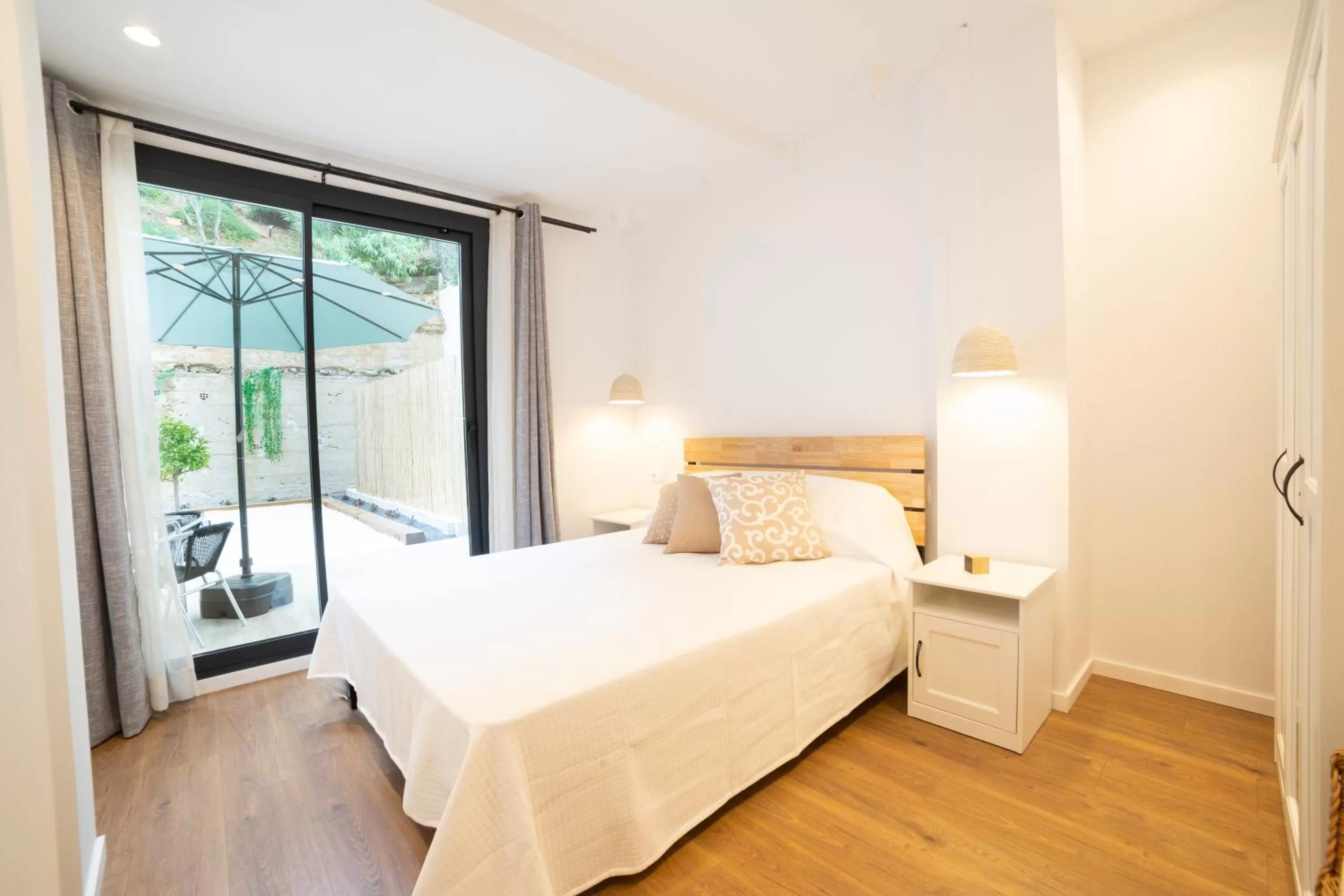 Bedroom, Bed in Apartaments Voralmar