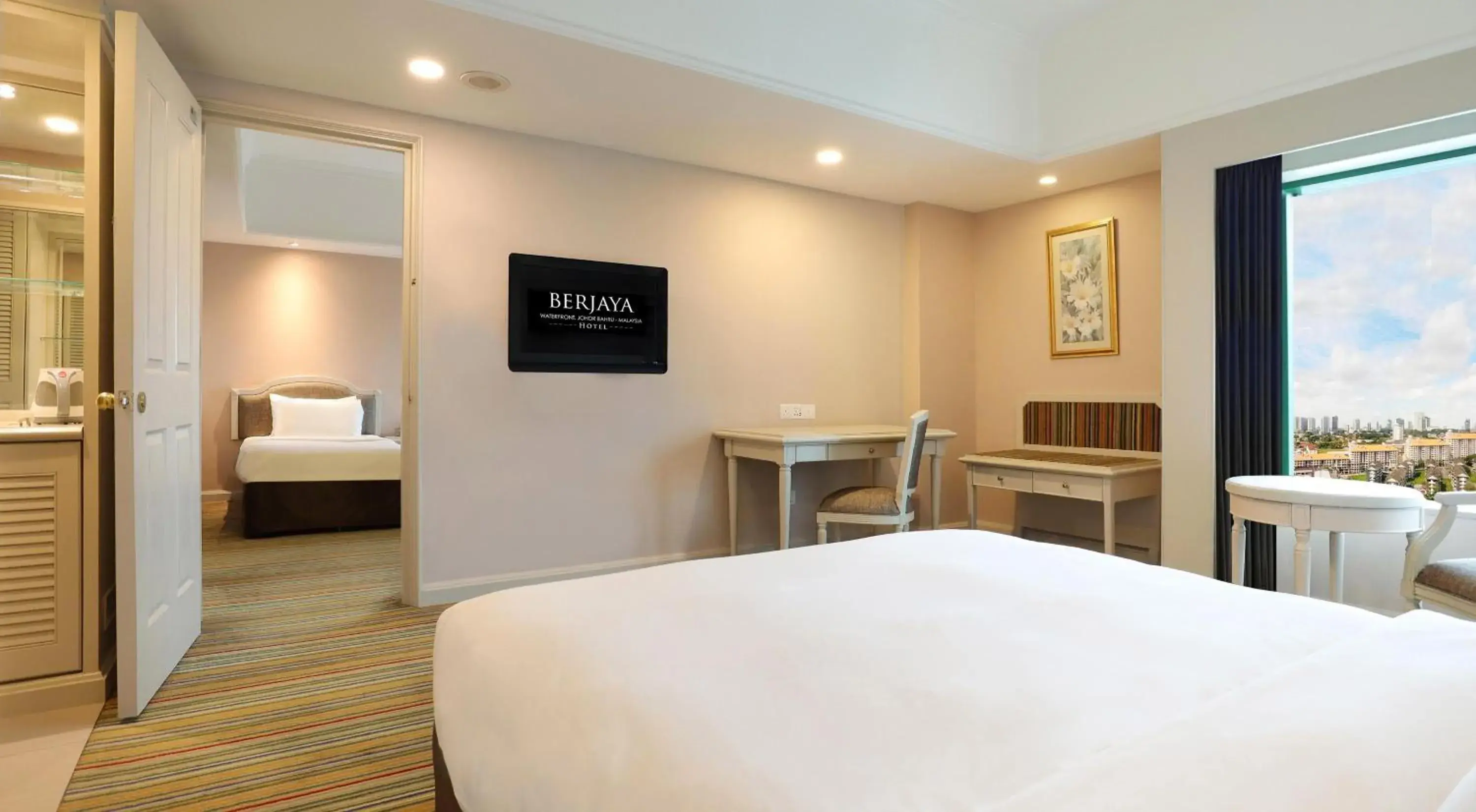 Bed in Berjaya Waterfront Hotel