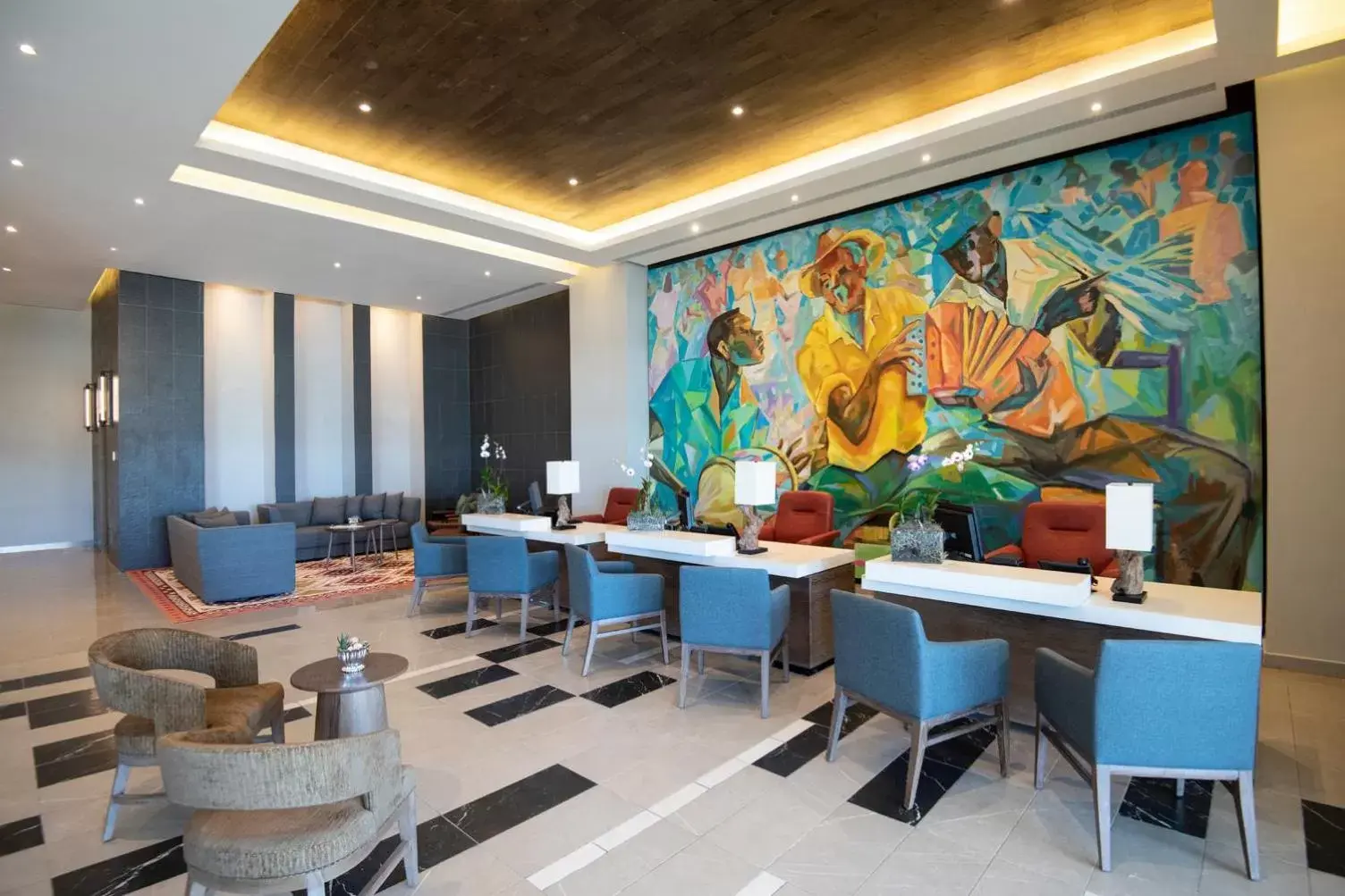 Lobby or reception, Restaurant/Places to Eat in Hyatt Zilara Cap Cana - Adults Only