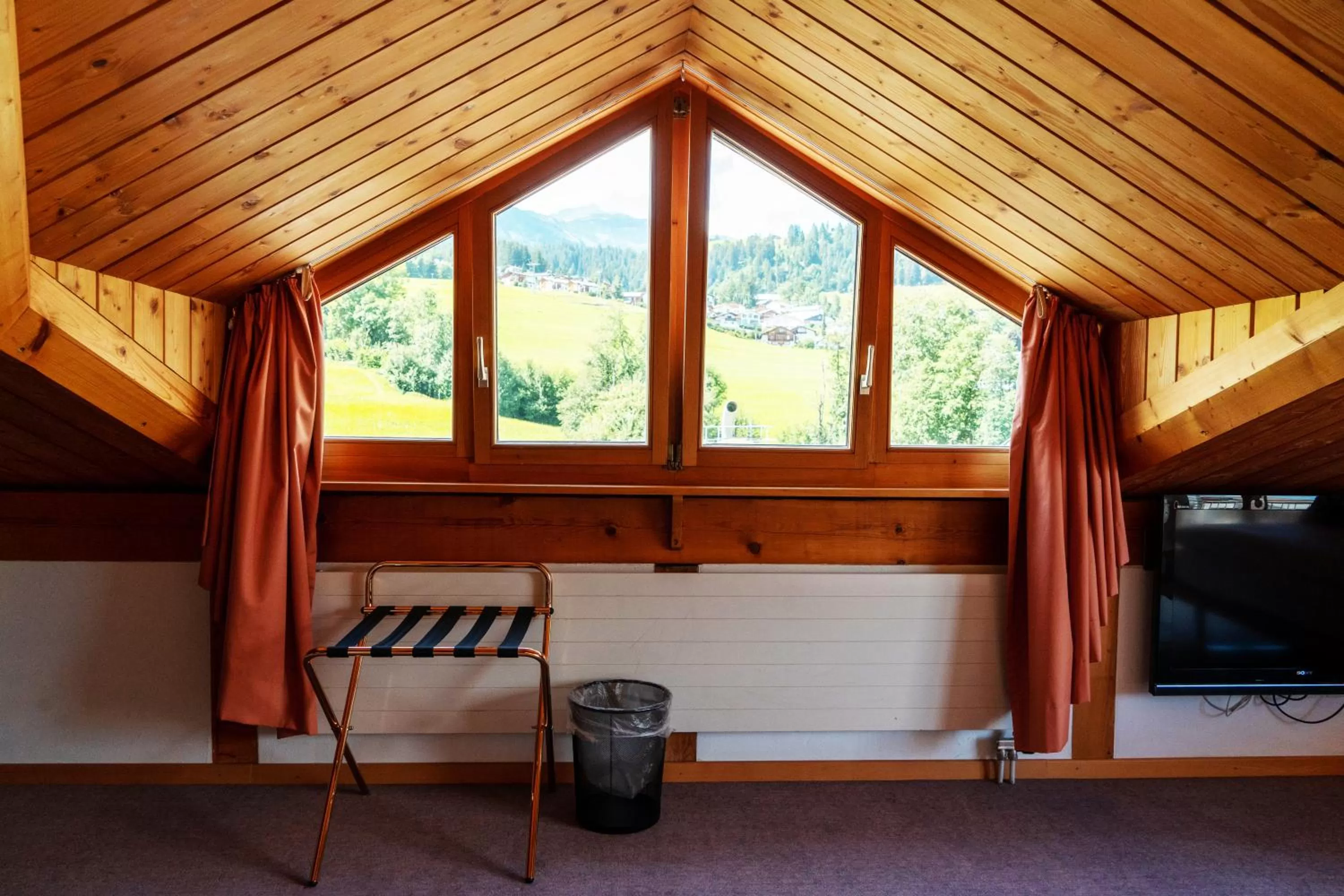 Seating area in Hostel Flims