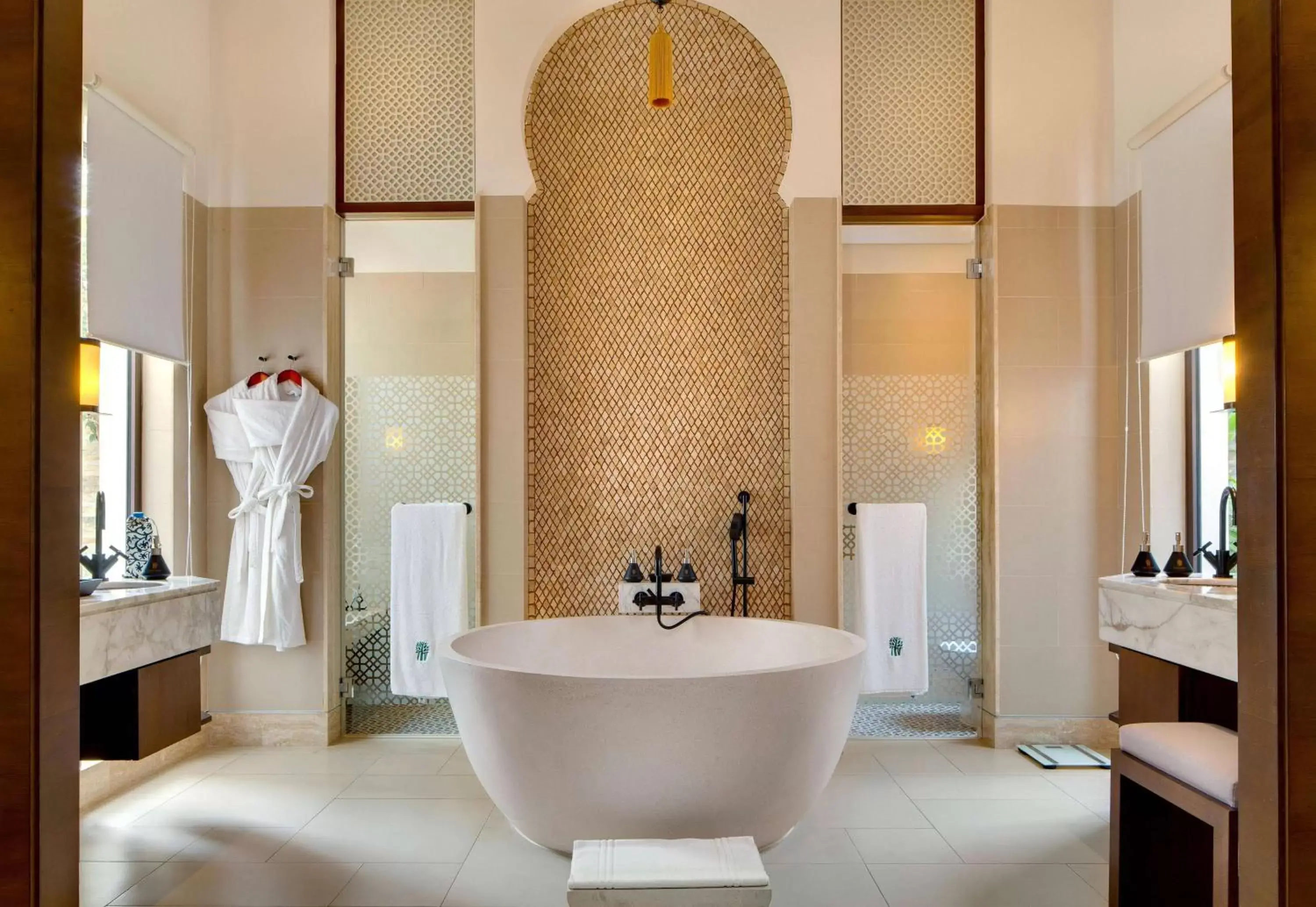 Bathroom in Banyan Tree Tamouda Bay