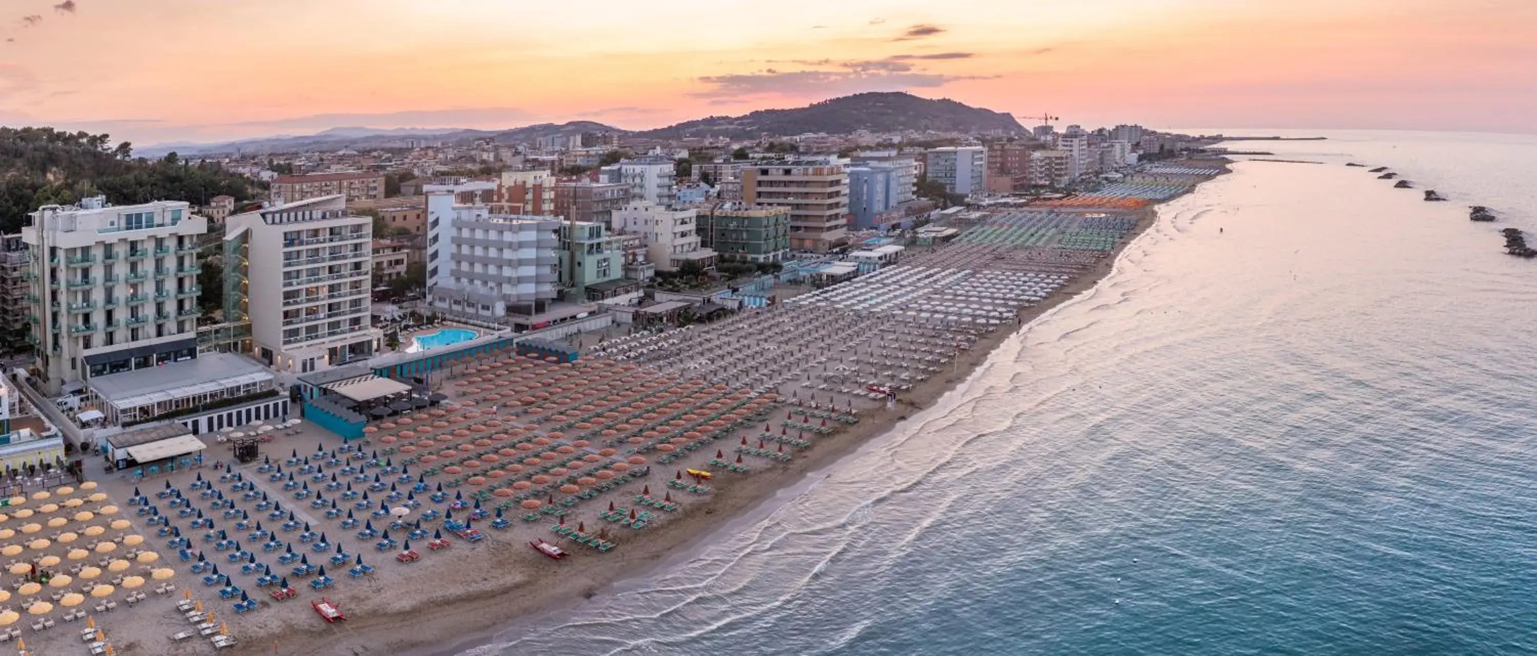 Sunset, Bird's-eye View in Nautilus Family Hotel