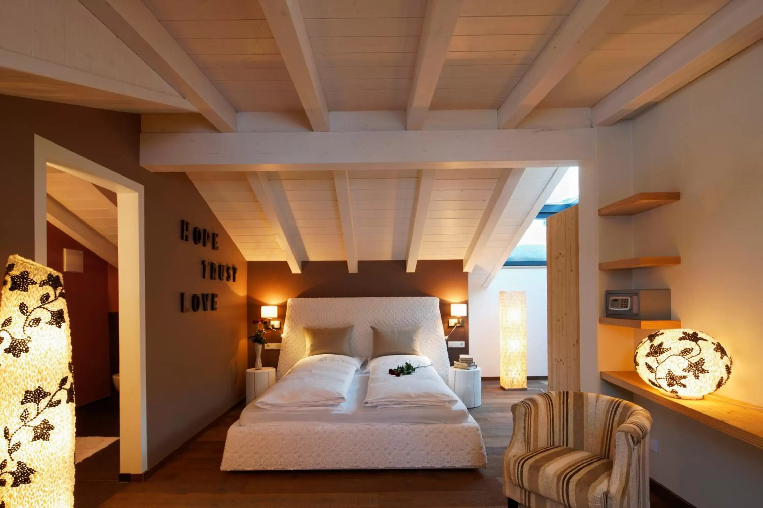 Bed in Hotel Marmolada