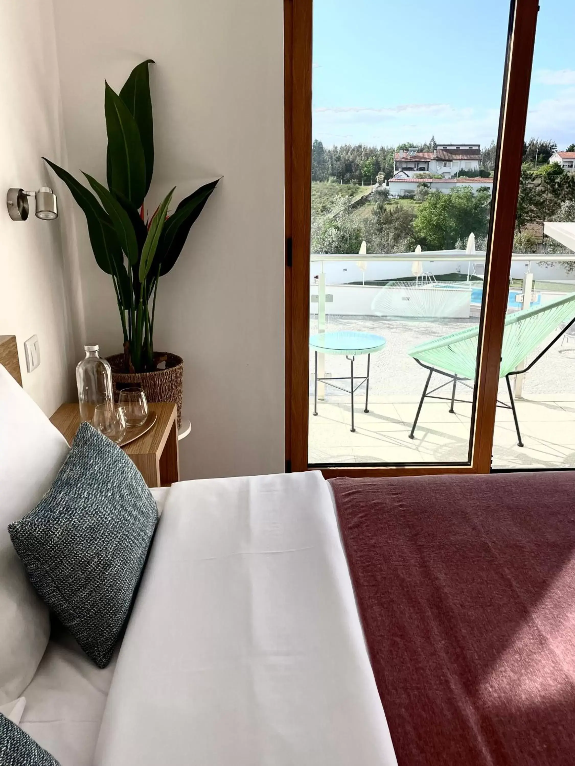 Bed, Pool View in Jasmine Hotel