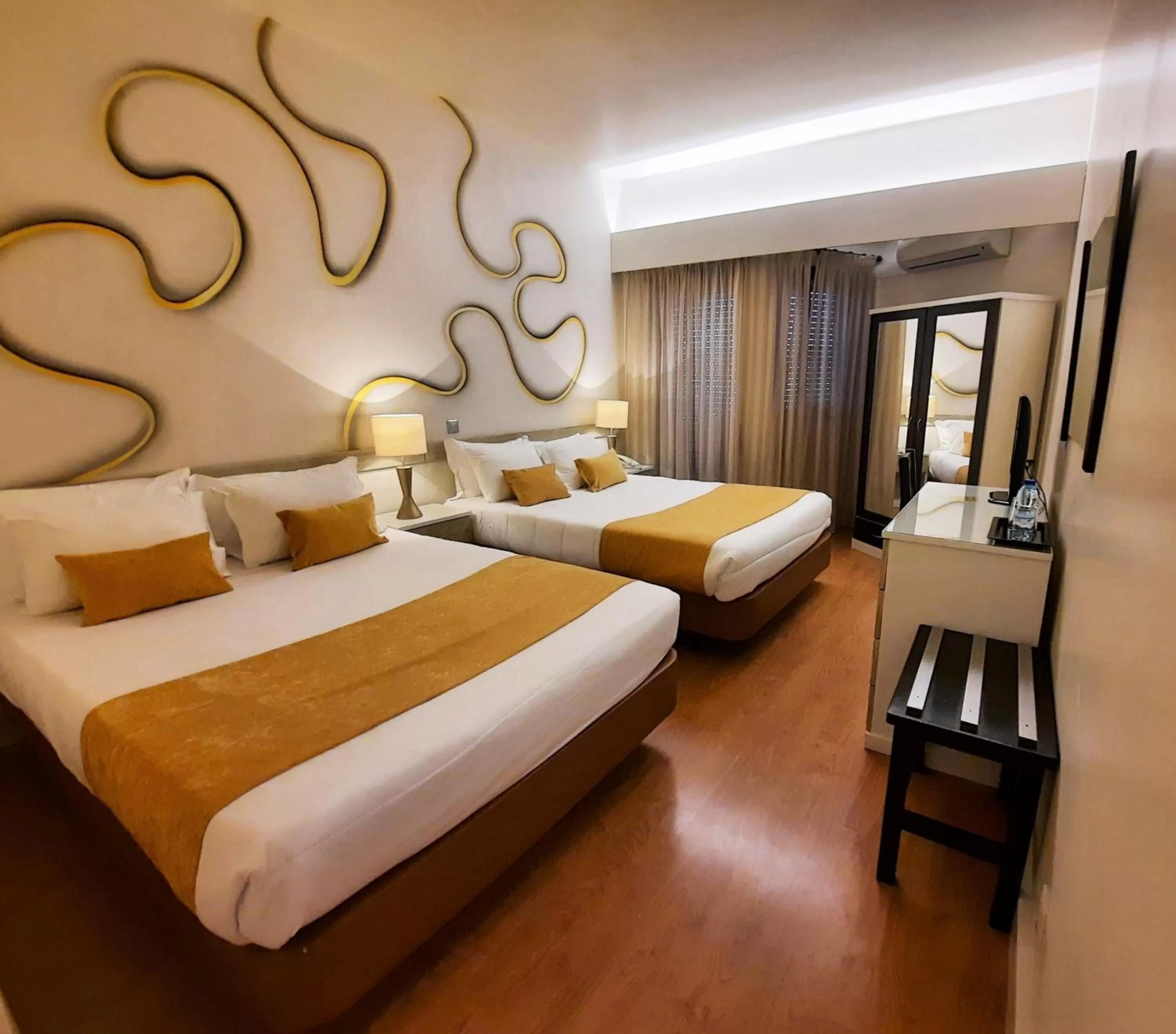 Bed in Hotel Aleluia