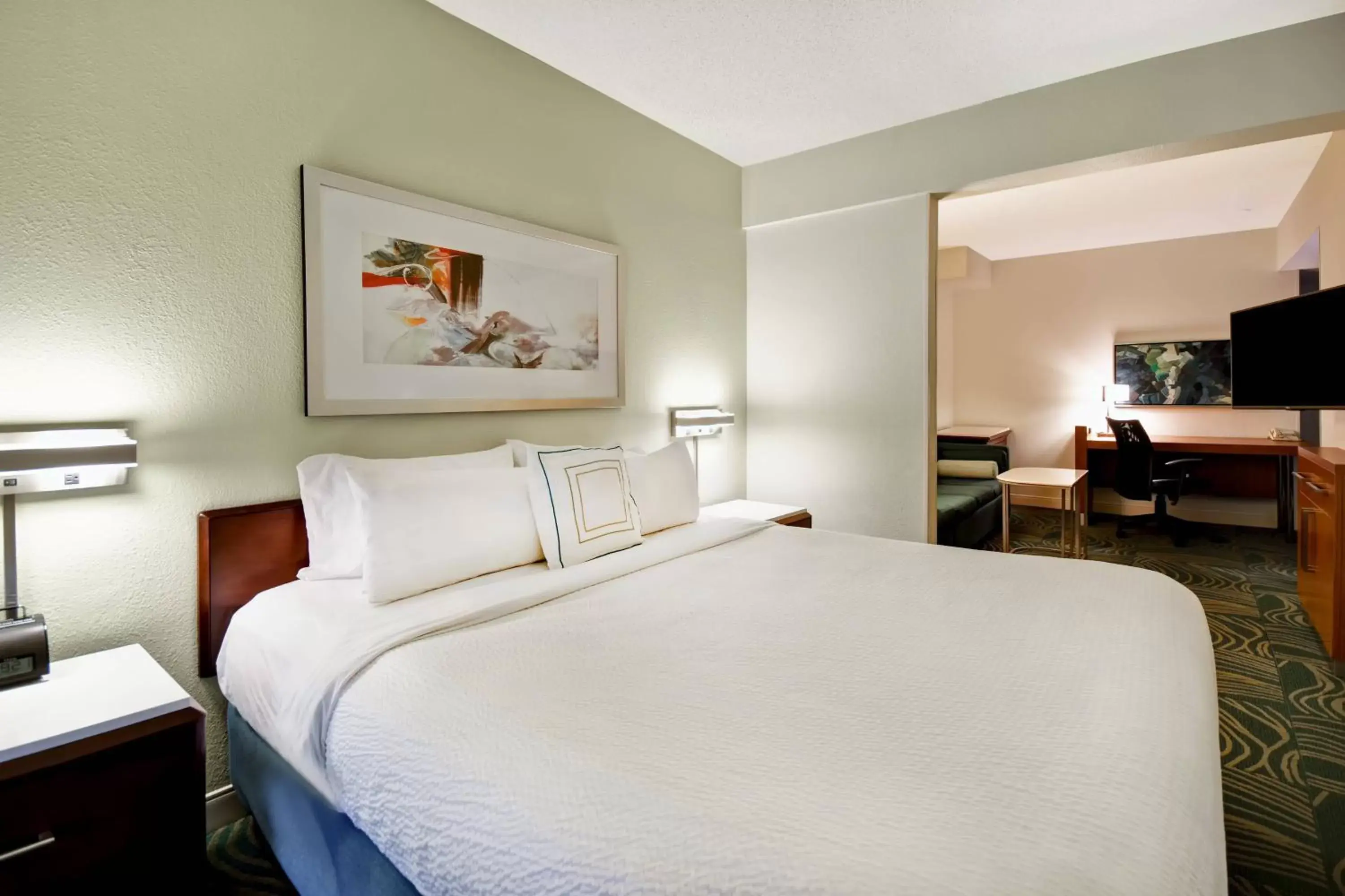 Bedroom, Bed in SpringHill Suites by Marriott Baltimore BWI Airport