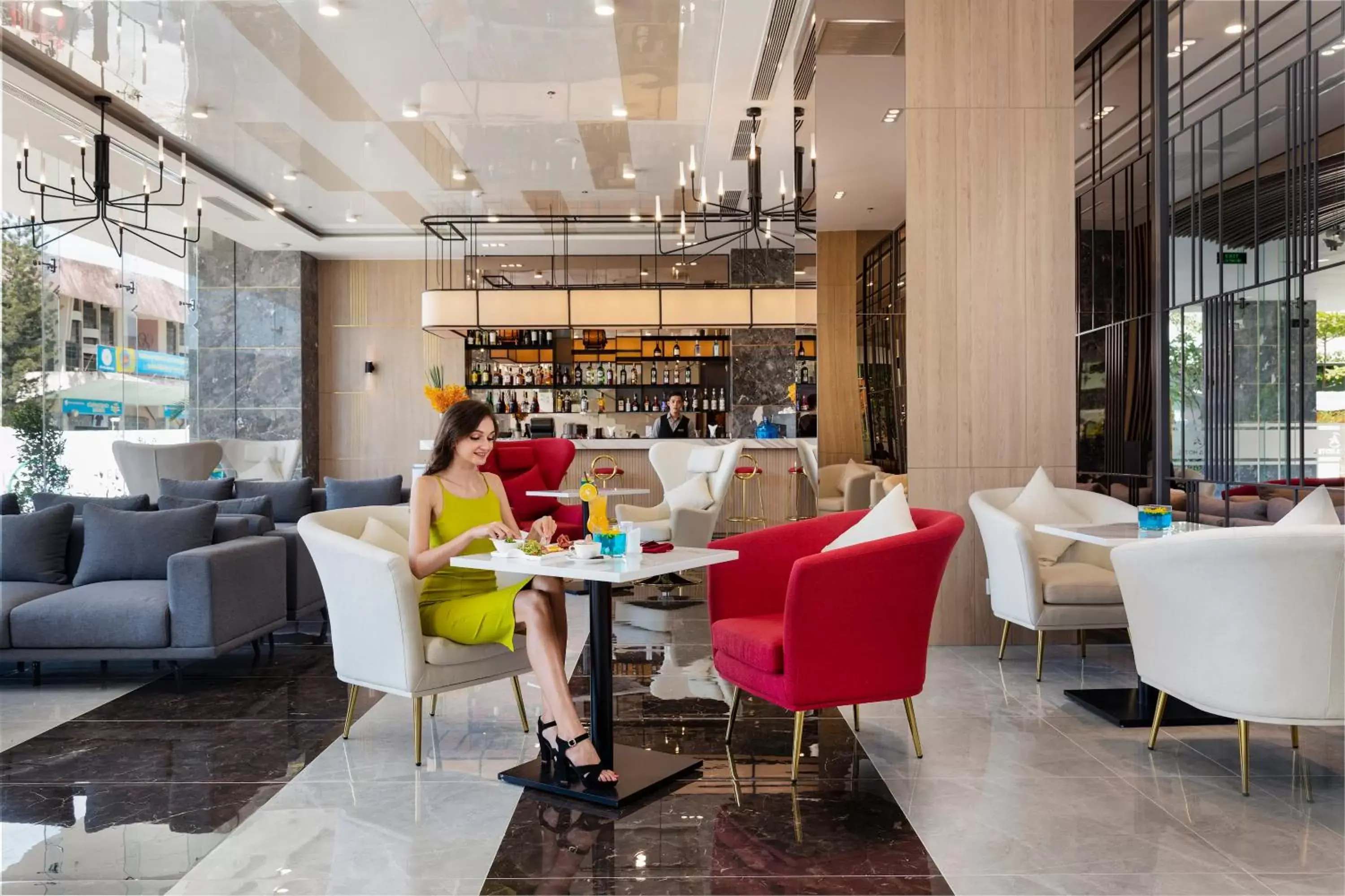 Lounge or bar in DQua Hotel Lounge or bar in DQua Hotel