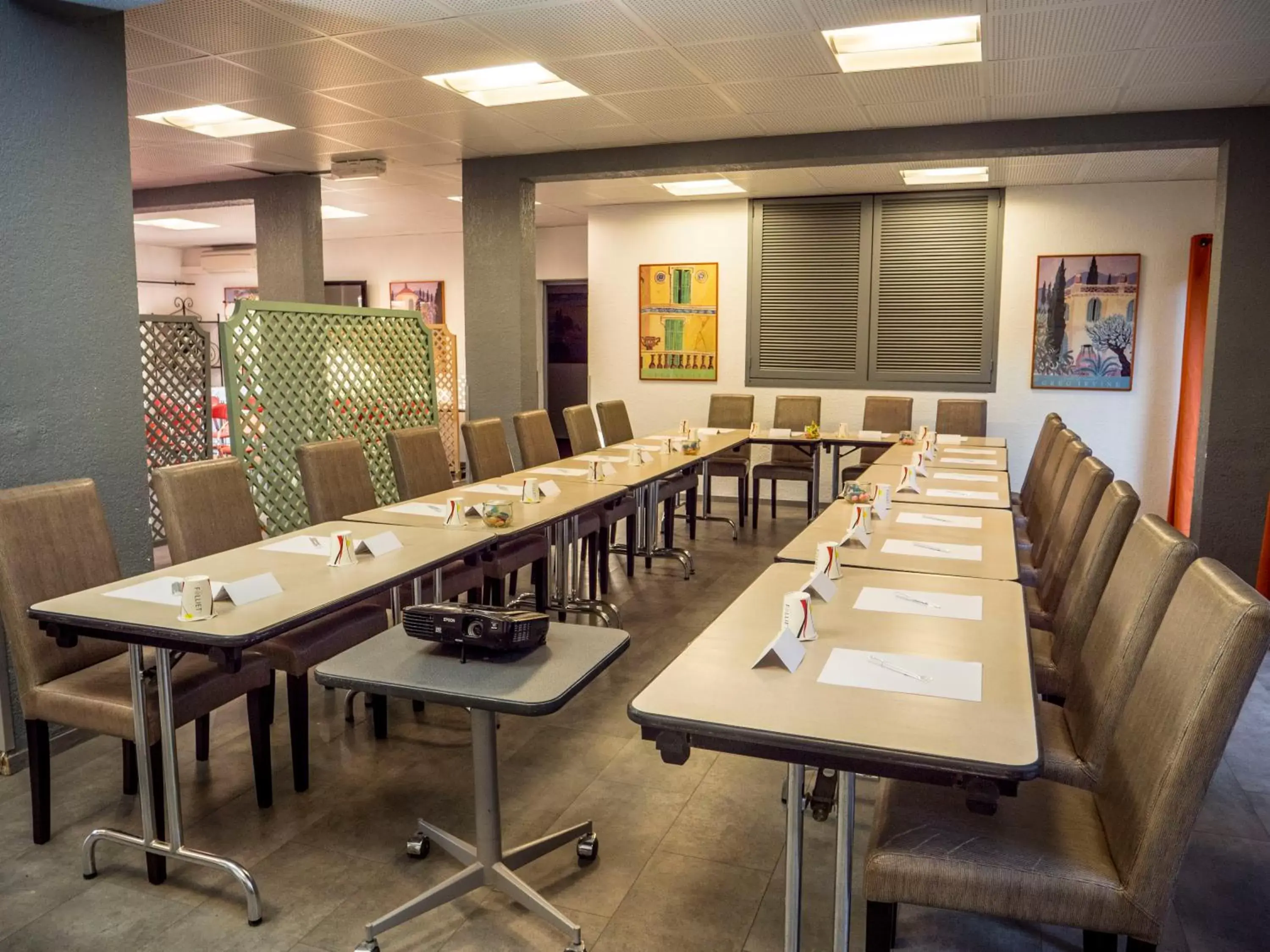 Meeting/conference room in Logis Hotel Restaurant Uzès Pont du Gard