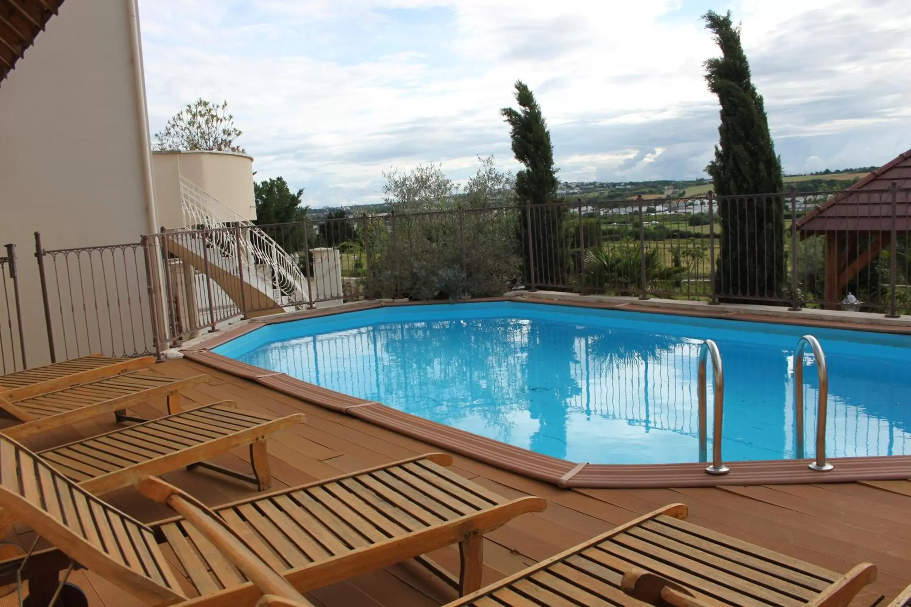 Patio, Swimming Pool in Le Domaine des Archies