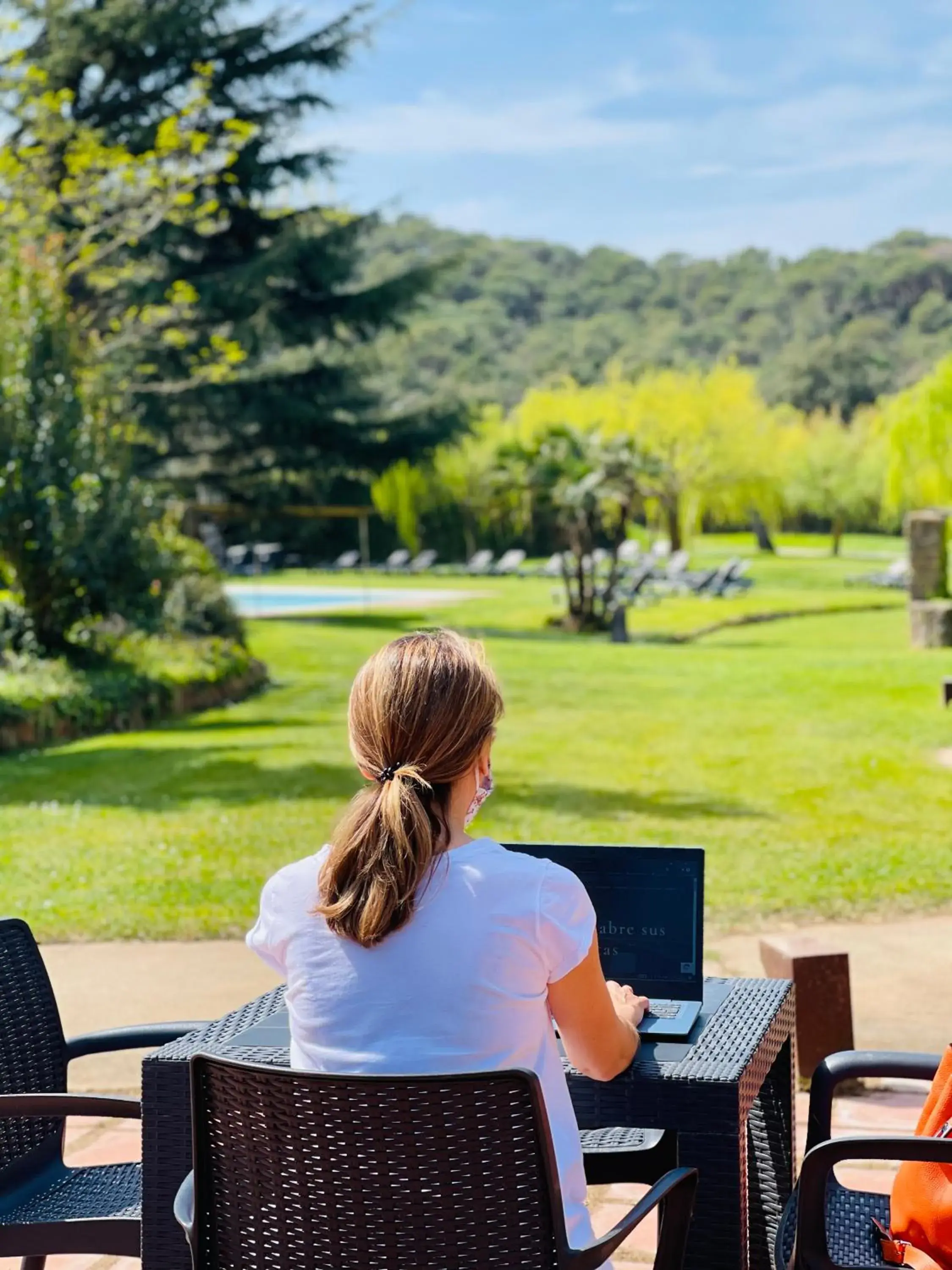 Garden view in Mas Salvi