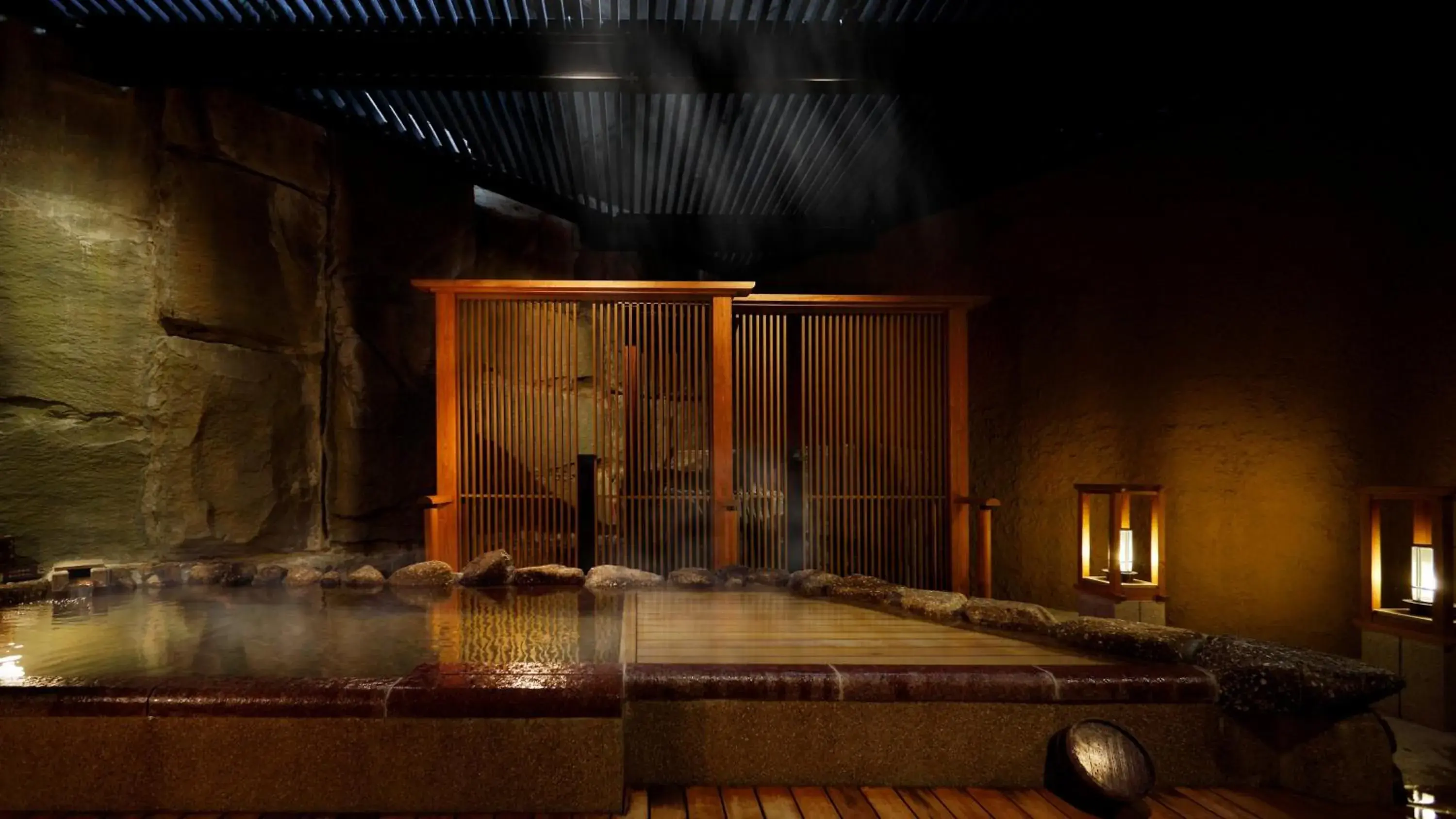 Hot Spring Bath in Aki Grand Hotel