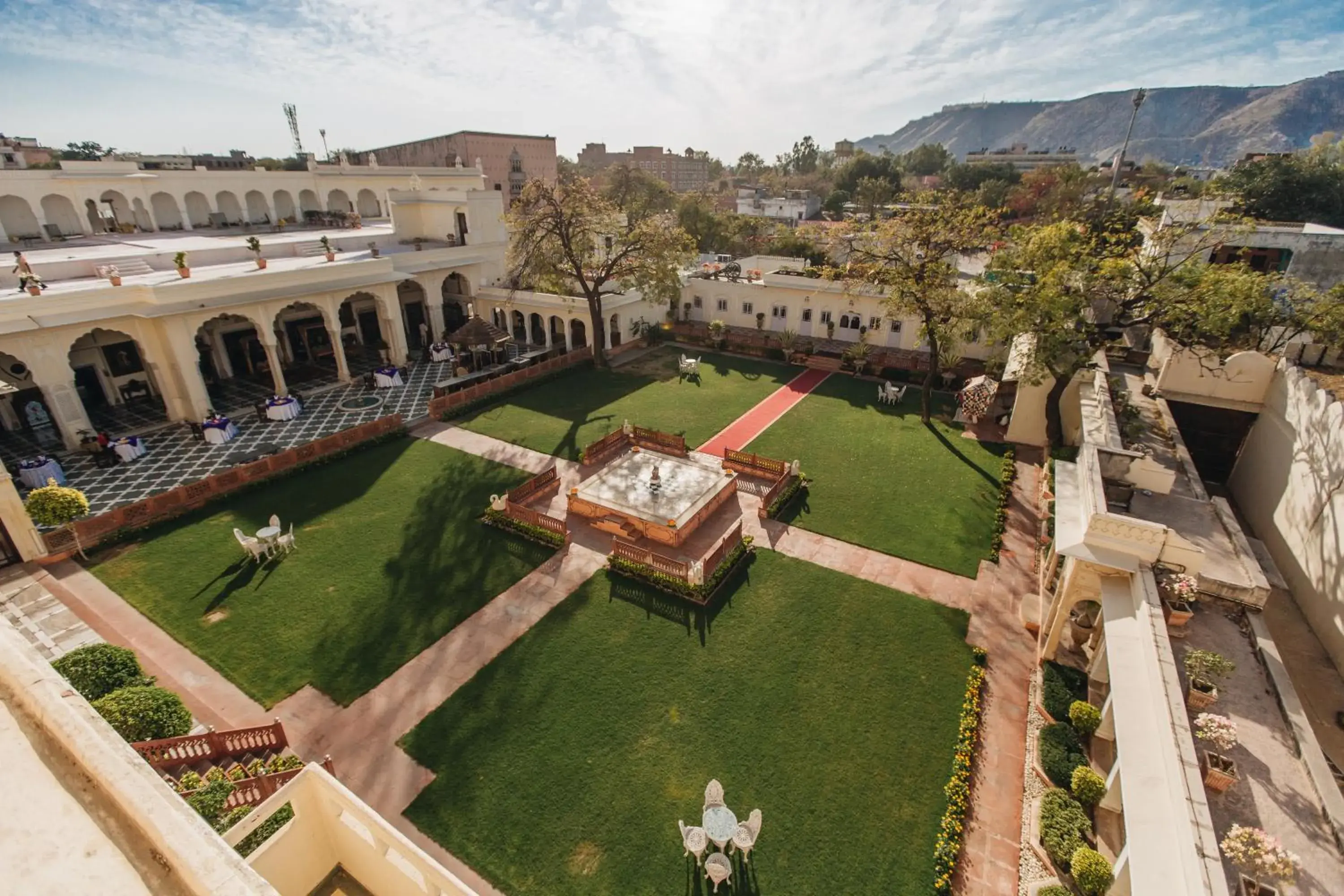 Property building, Bird's-eye View in The Raj Palace (Small Luxury Hotels of the World)