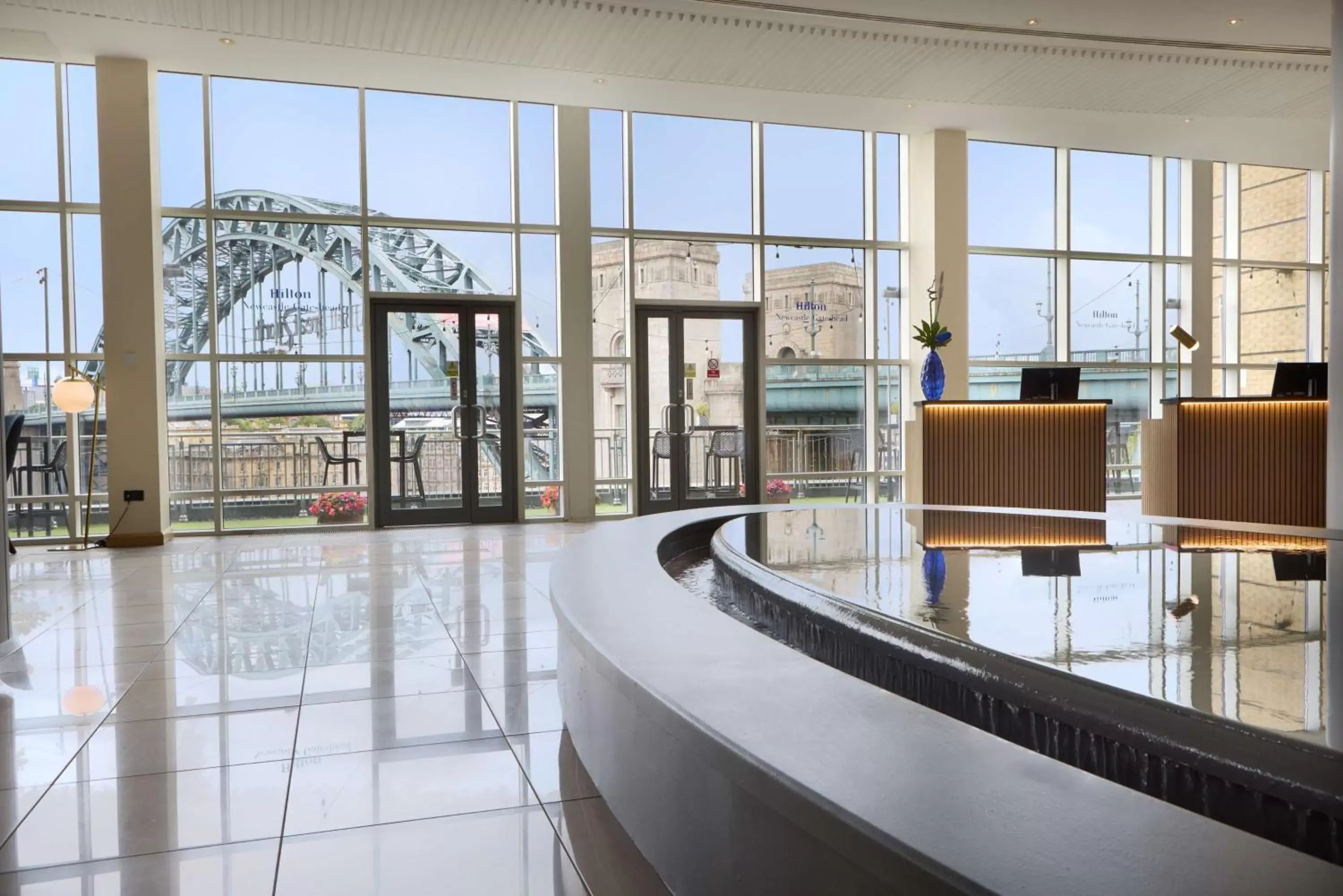 Lobby or reception in Hilton Newcastle Gateshead