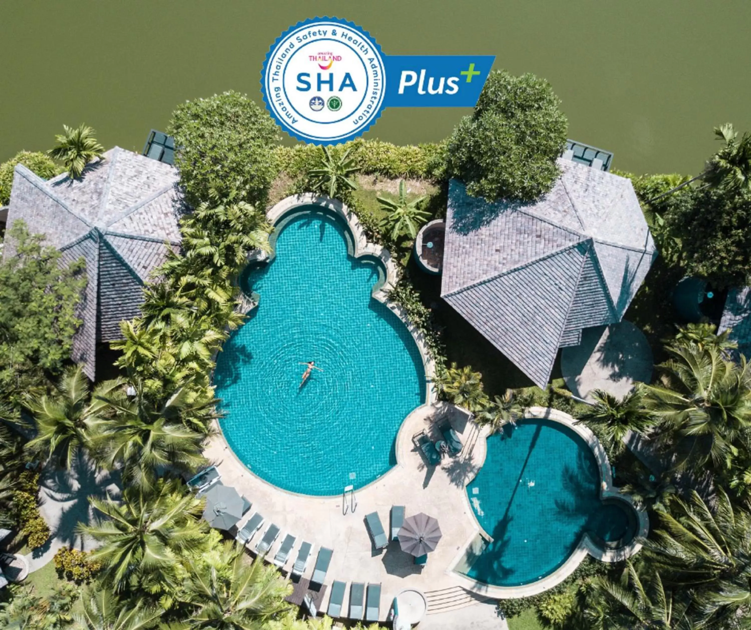 Bird's eye view, Pool View in Peace Laguna Resort & Spa - SHA Extra Plus