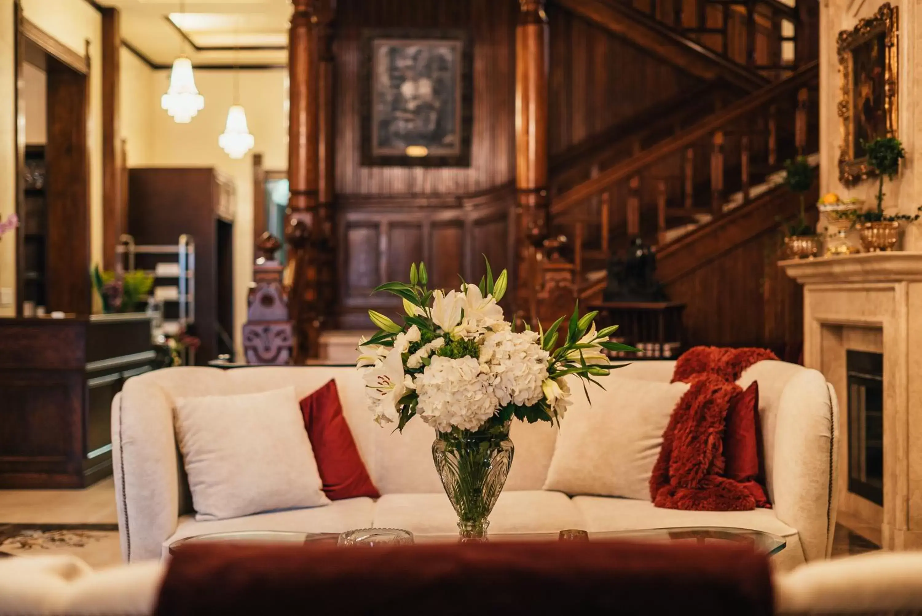 Lobby or reception, Seating Area in Mansion on Sutter