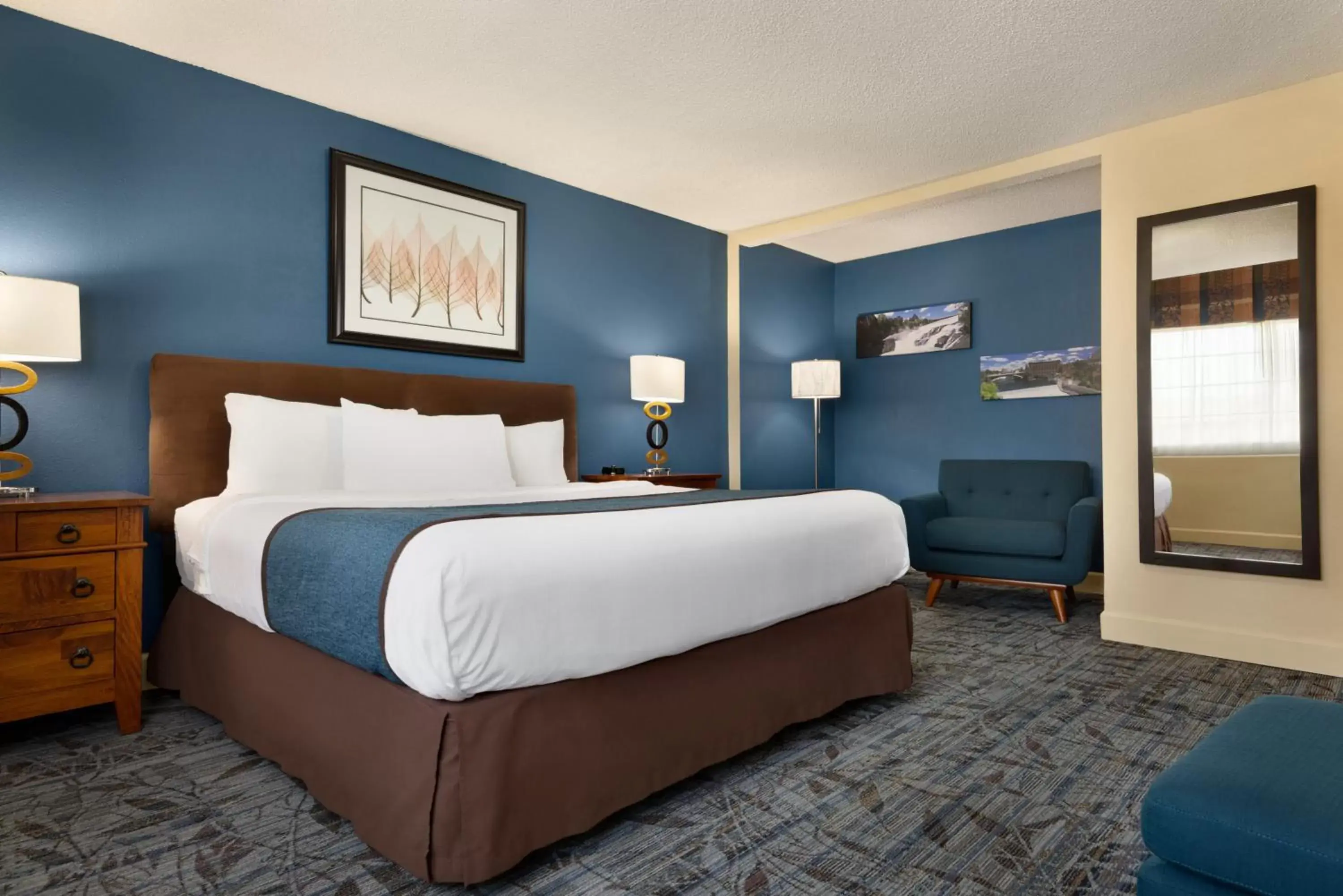 Bed in Ramada by Wyndham Spokane Airport