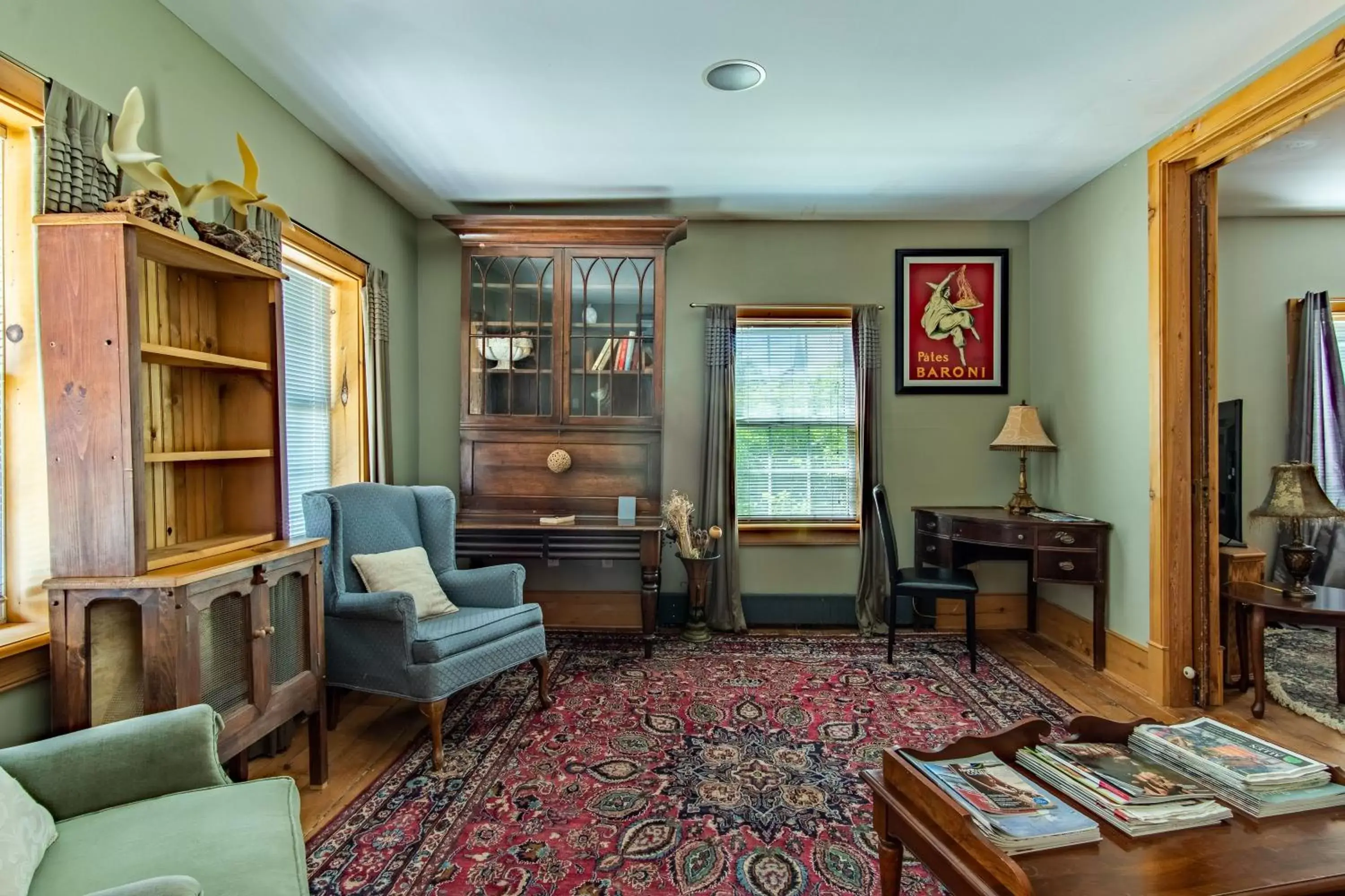 Seating area in Emilyville Inn