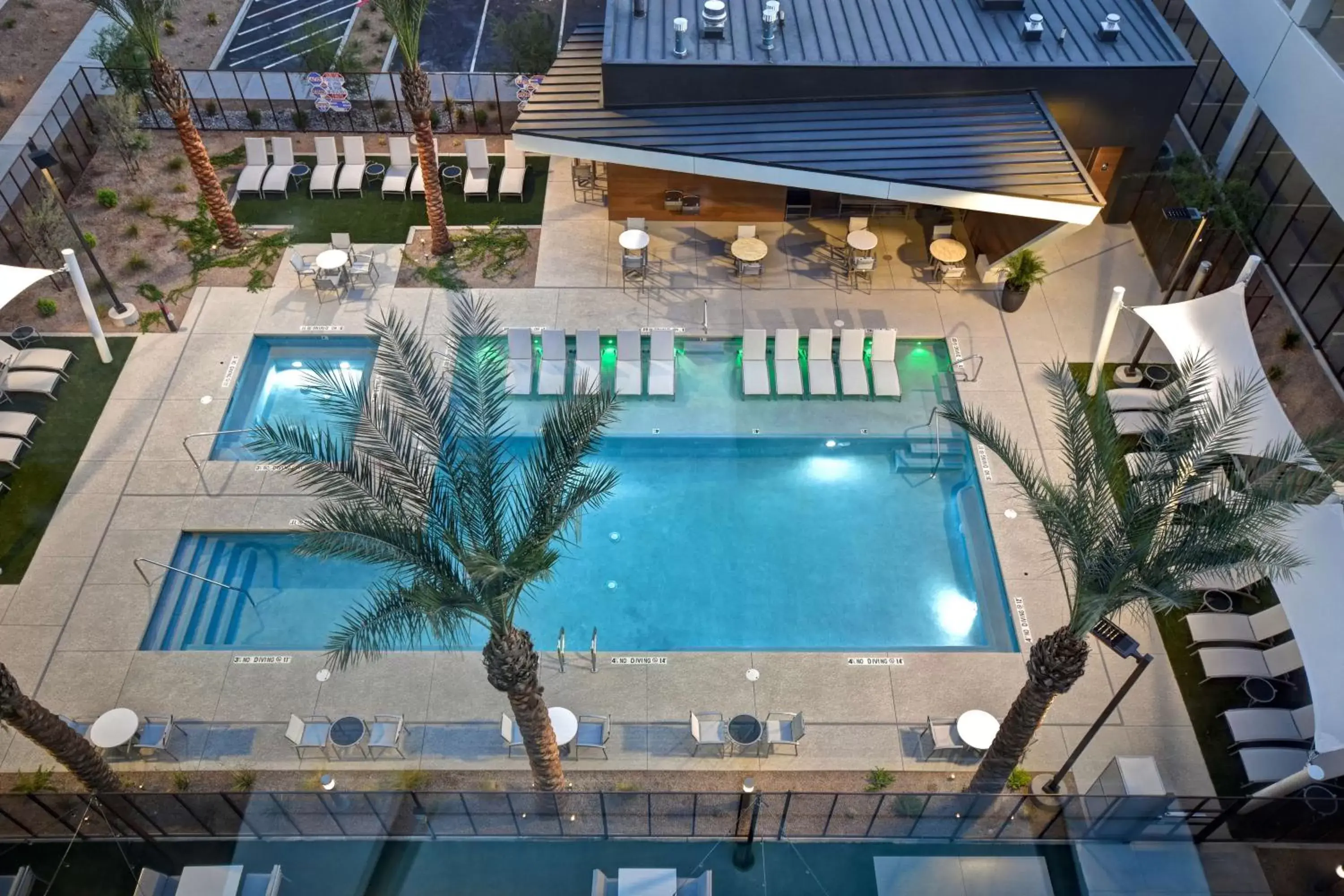 Property building, Pool View in Hampton Inn & Suites Las Vegas Convention Center - No Resort Fee
