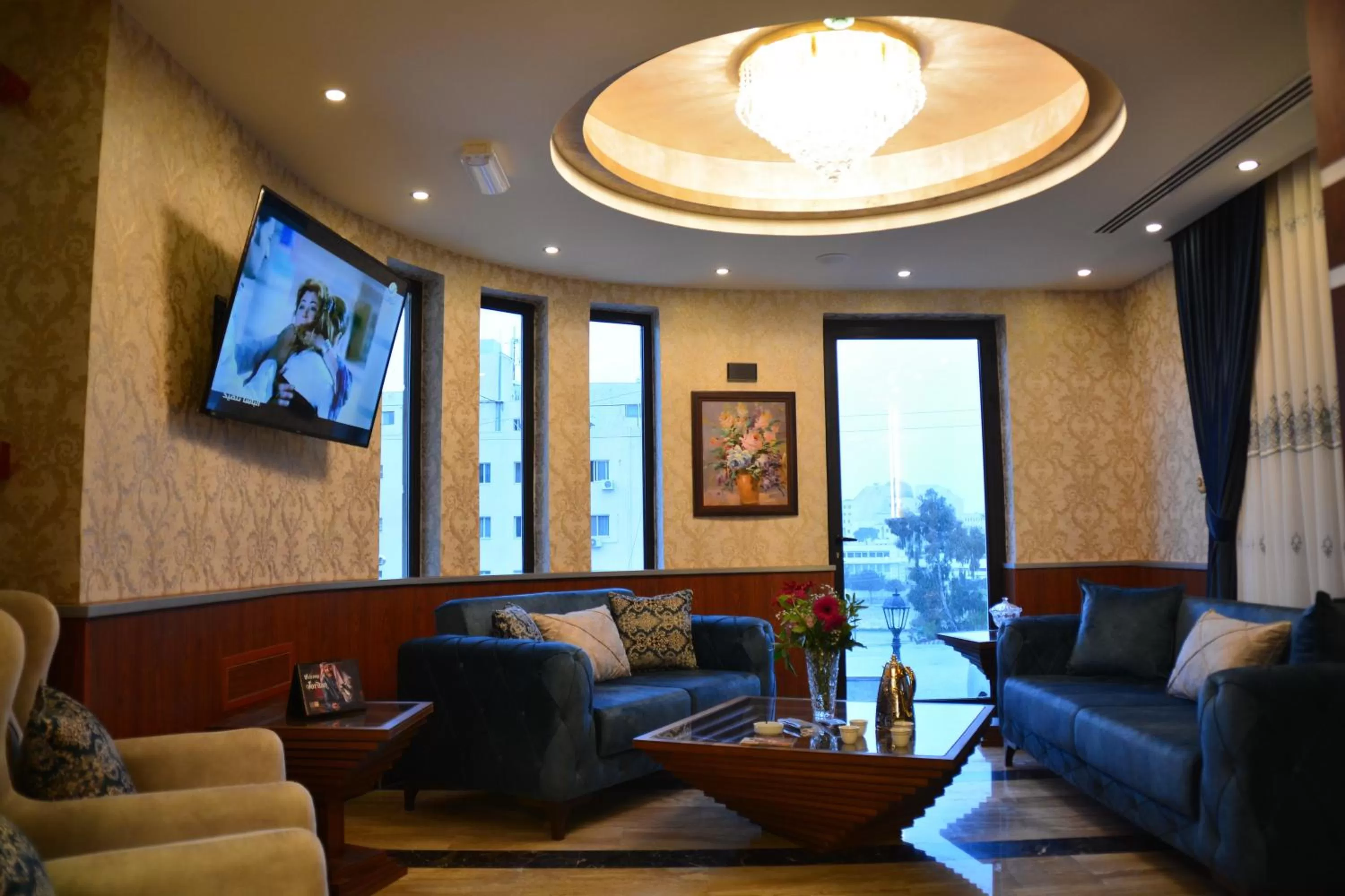 Lobby or reception in سما عمان للشقق الفندقية Sama Amman Hotel Apartments