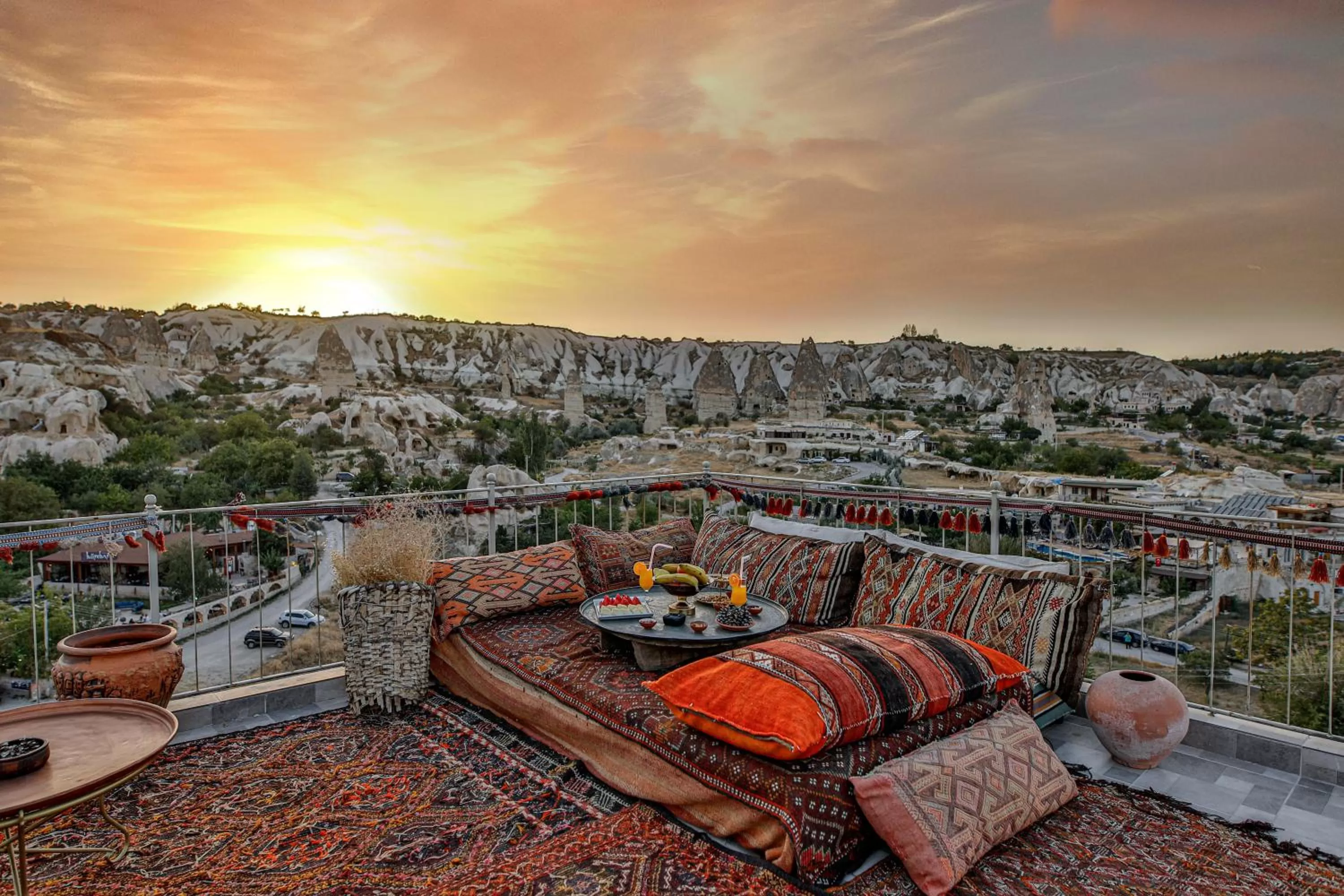 Balcony/Terrace in Şah Saray Cave Suites Halal Hotel