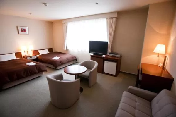 Bed in Utazu Grand Hotel