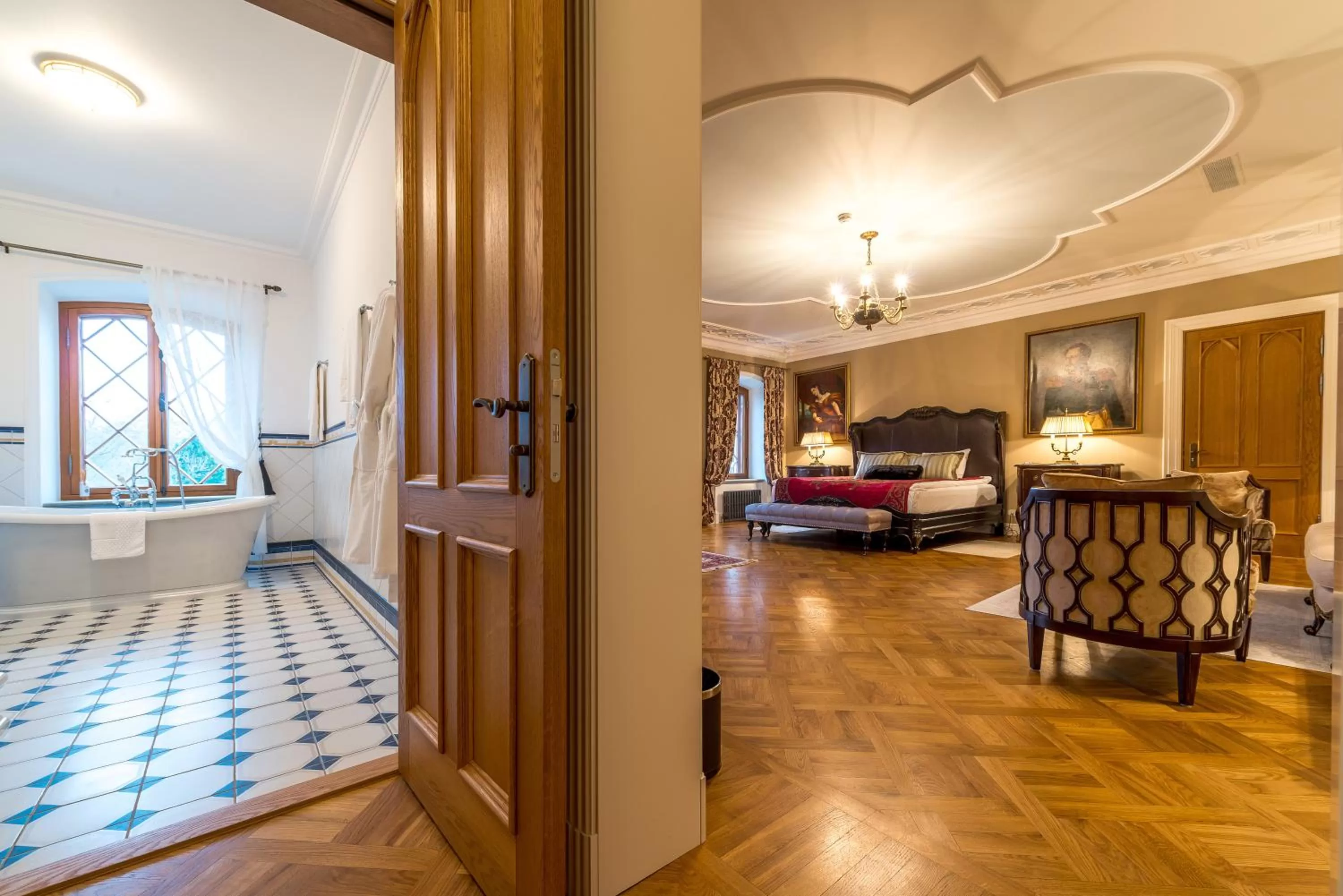 Shower, Bed in Schloss Fall, Keila-Joa