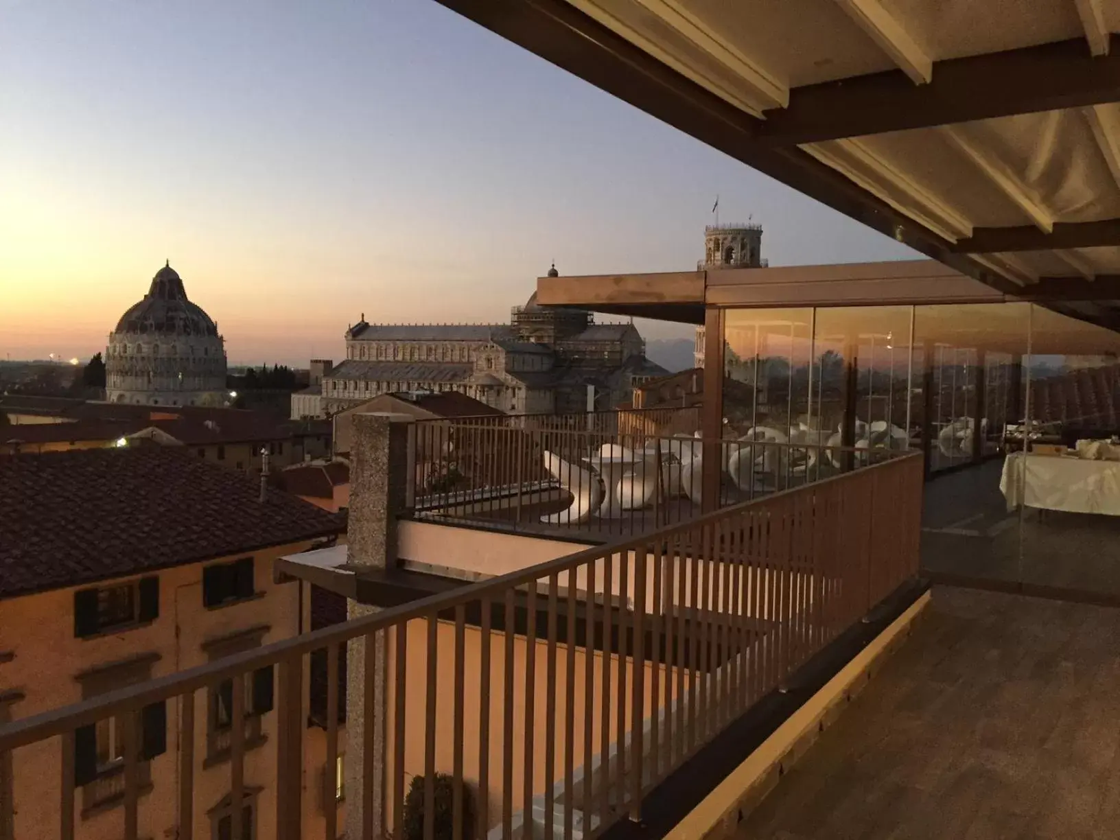 City view, Balcony/Terrace in Grand Hotel Duomo