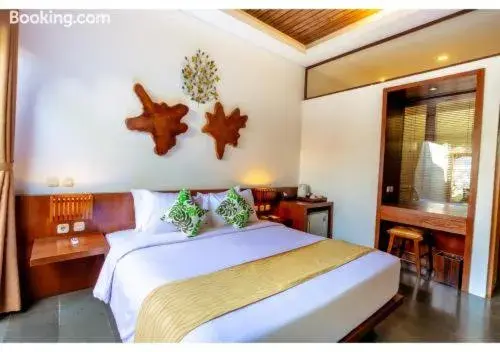 Bed in The Canggu Boutique Villas and Spa